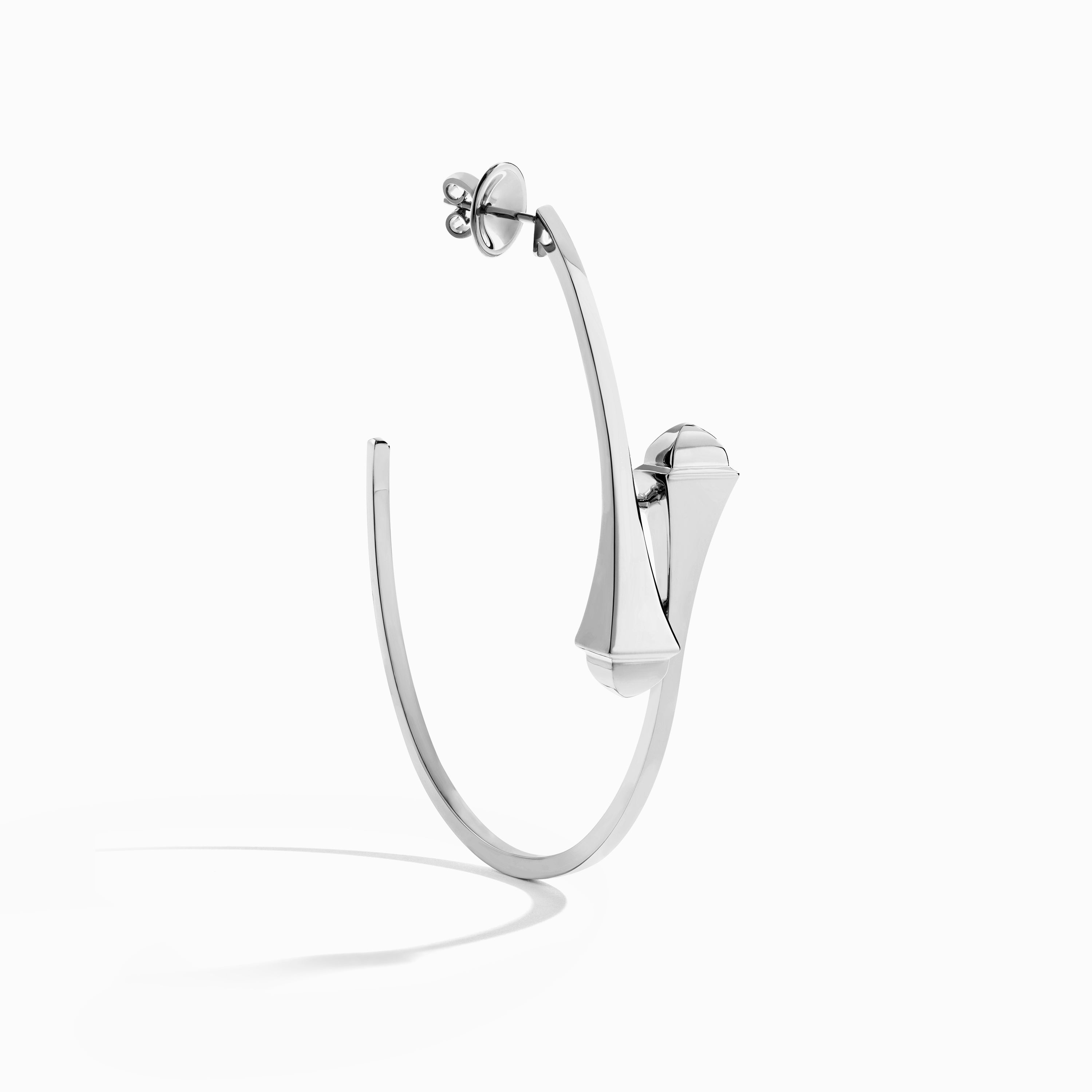 Cleo Full Gold Large Hoop Earrings — фото 9