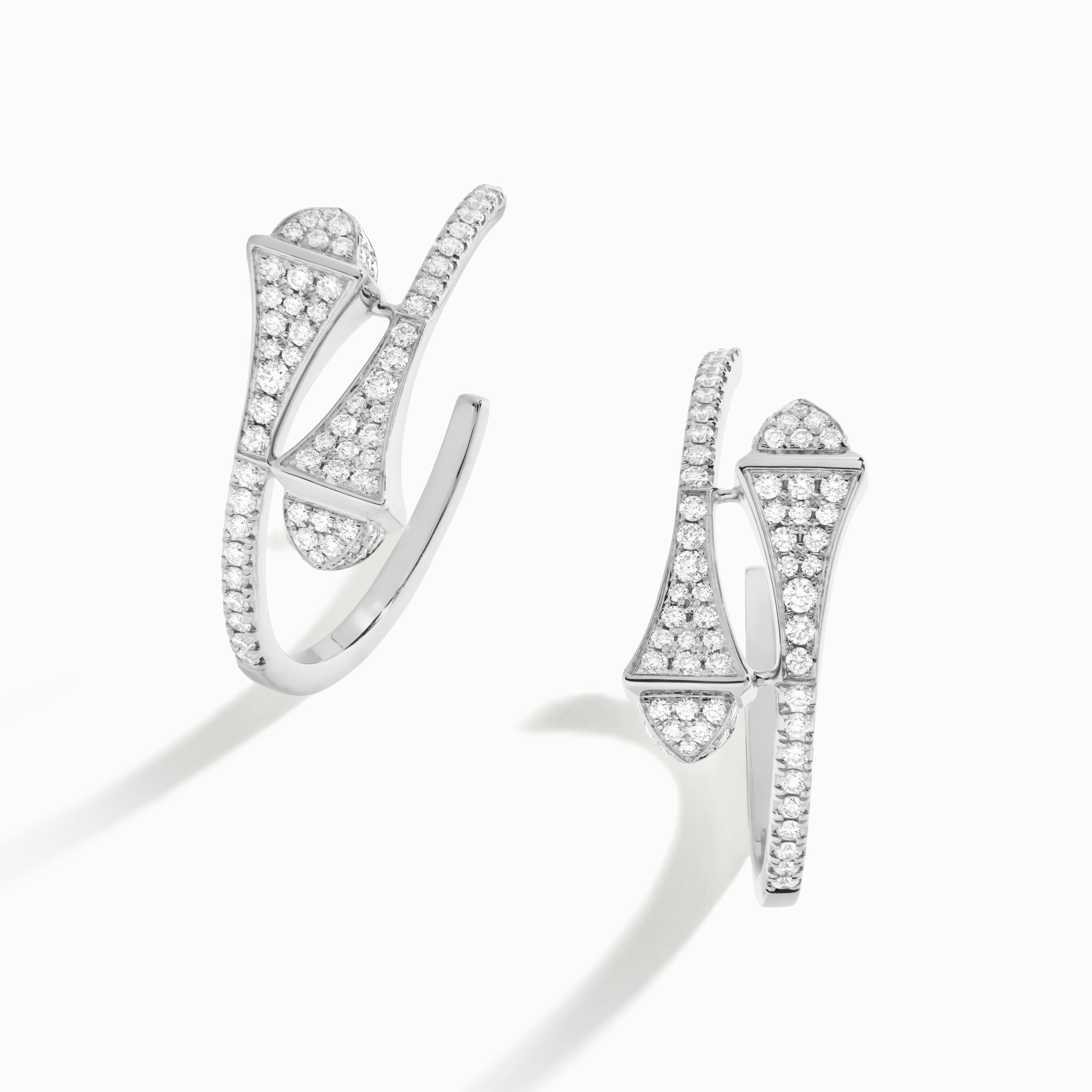 Cleo Full Diamond Small Hoop Earrings