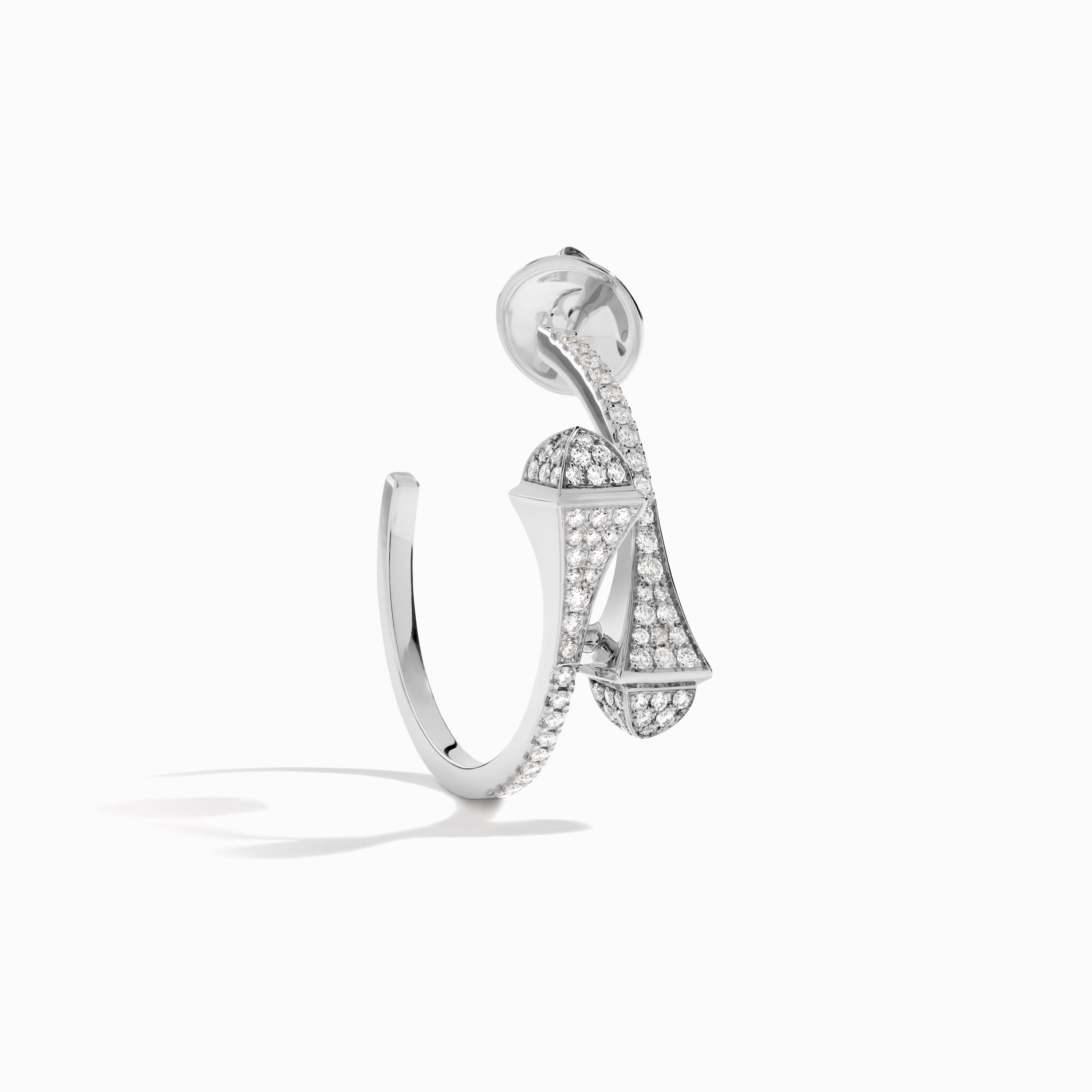 Cleo Full Diamond Small Hoop Earrings — фото 12