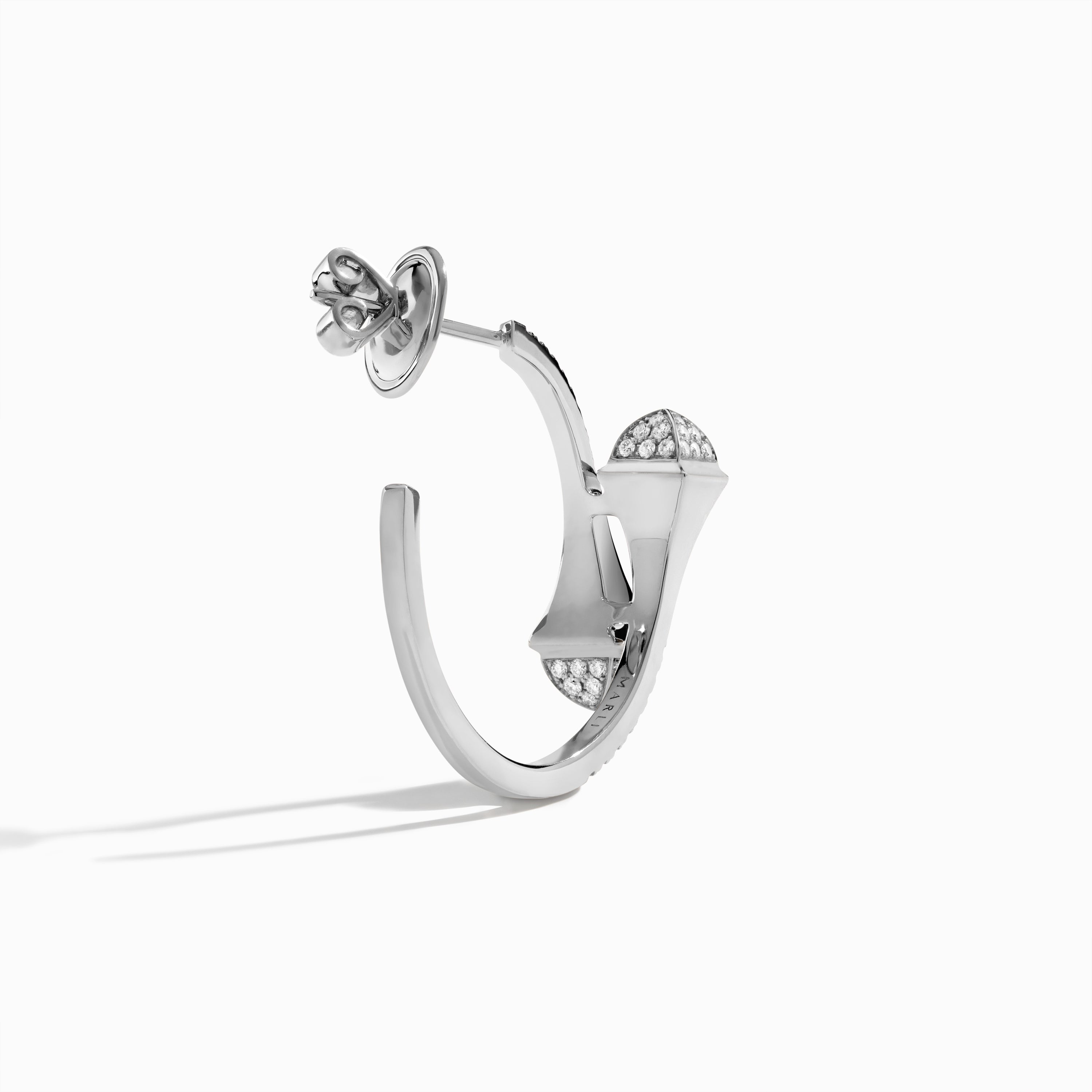 Cleo Full Diamond Small Hoop Earrings — фото 10