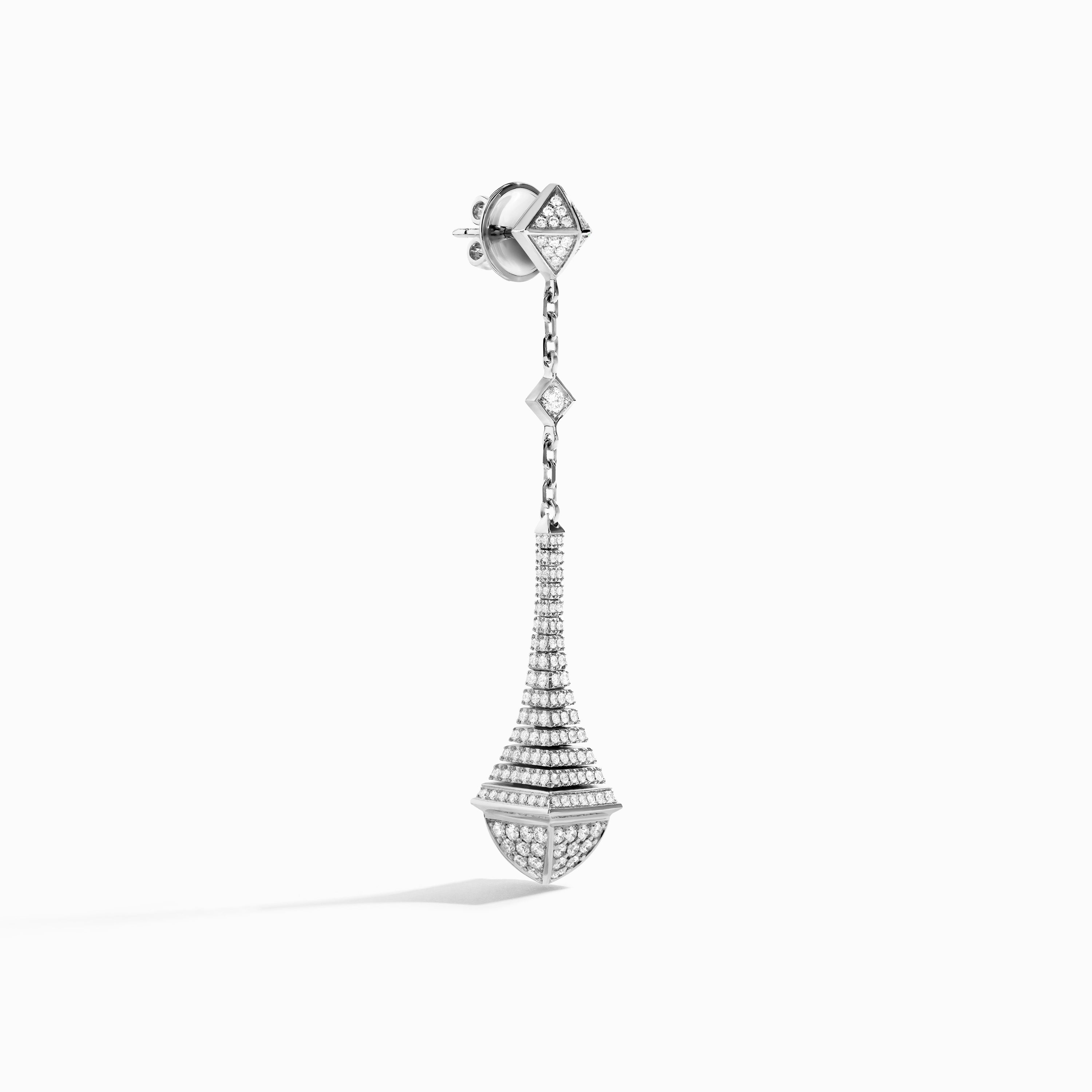 Cleo Rev Full Diamond Long Drop Earrings — фото 8