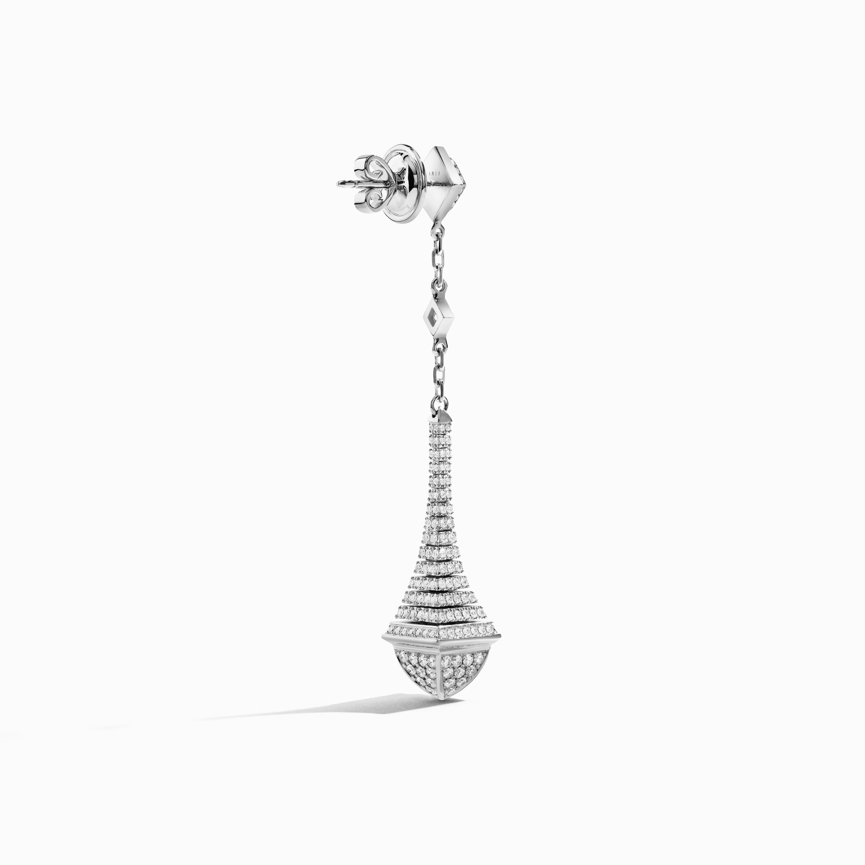 Cleo Rev Full Diamond Long Drop Earrings — фото 9