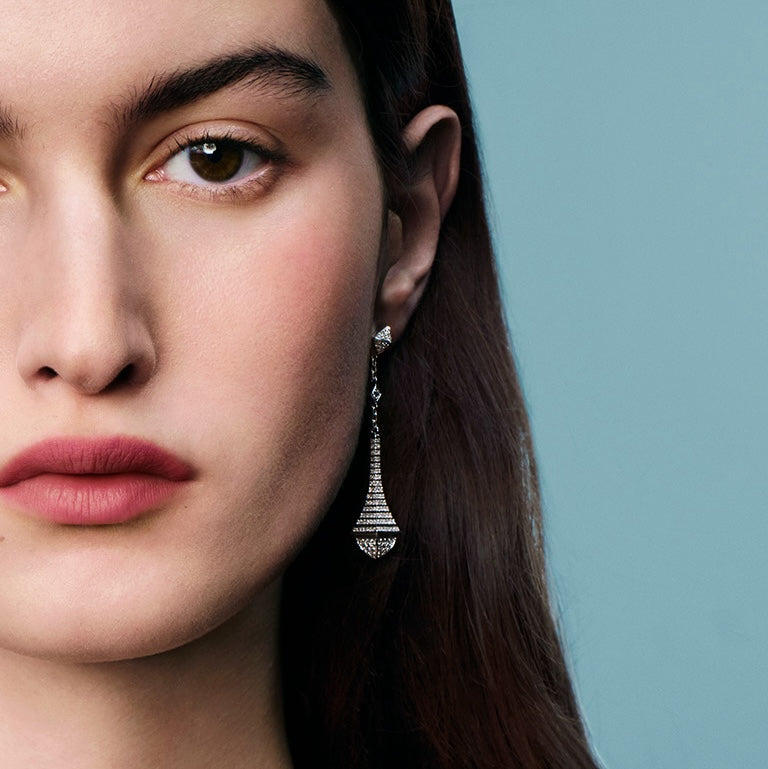 Cleo Rev Full Diamond Long Drop Earrings — фото 7