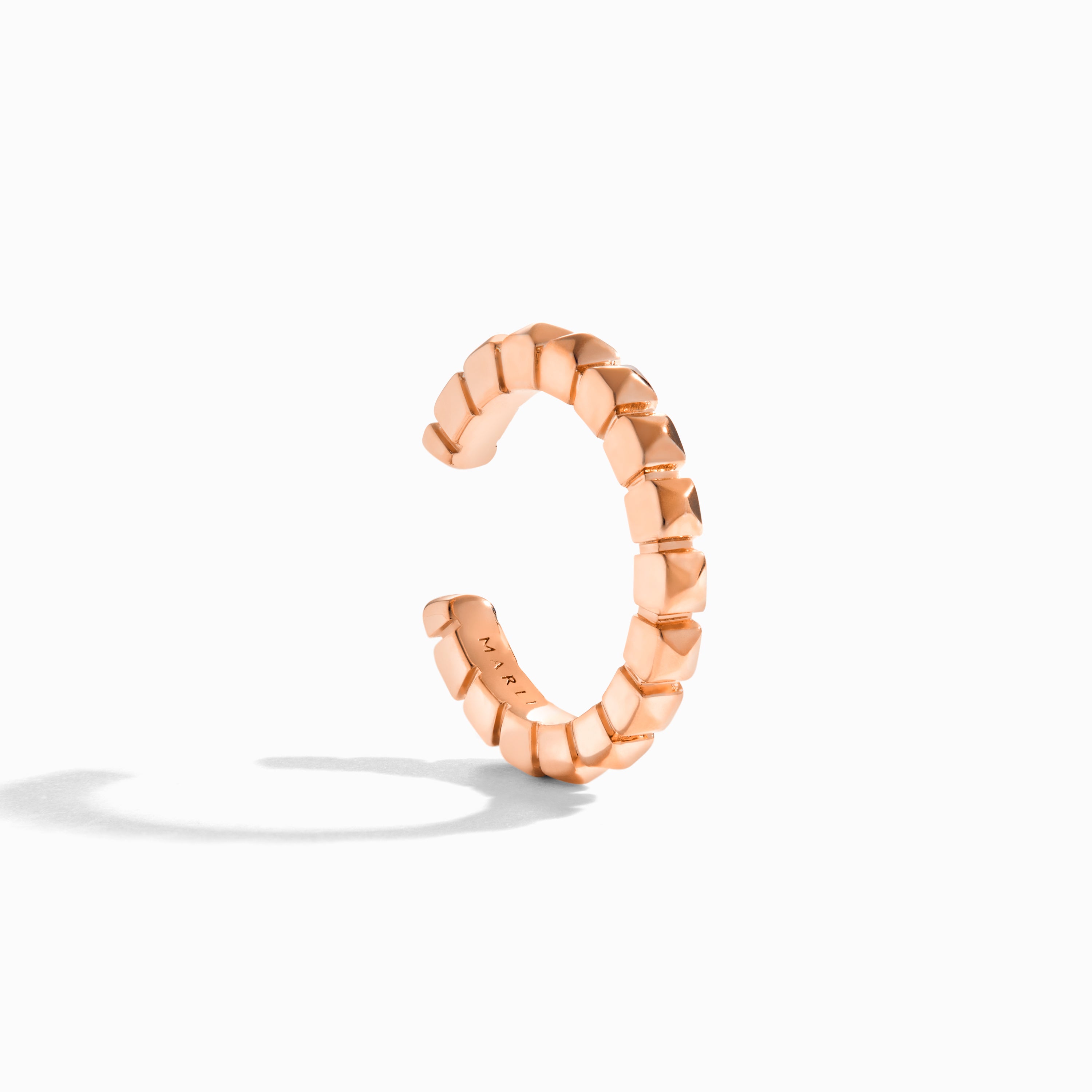 Cleo Lotus Gold Pyramid Ear Cuff (Single) — фото 4
