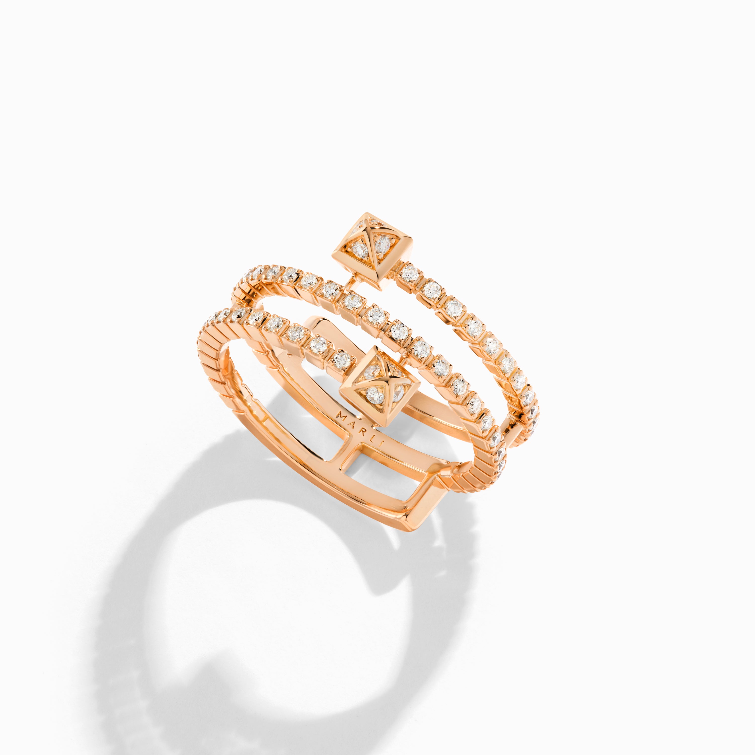 Cleo Lotus Full Diamond Twist Ring — фото 12