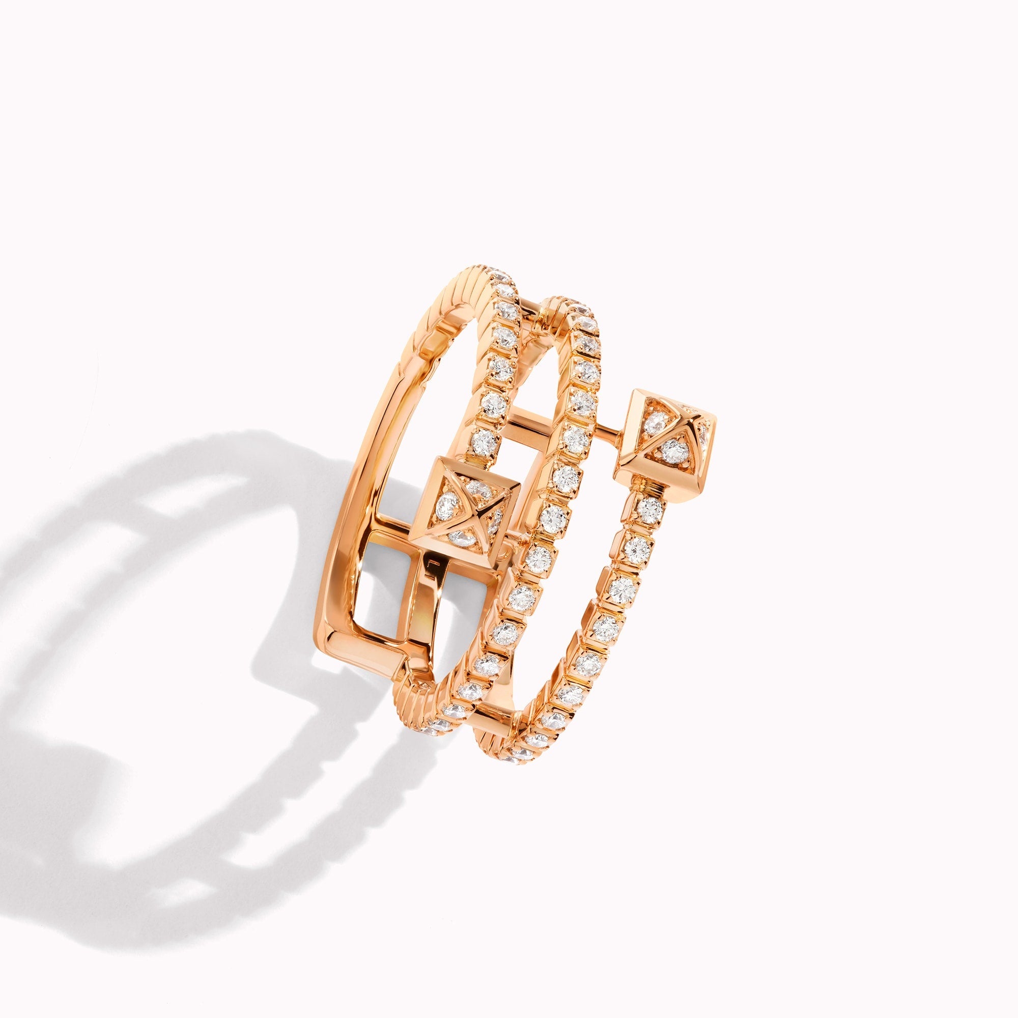 Cleo Lotus Full Diamond Twist Ring — фото 10