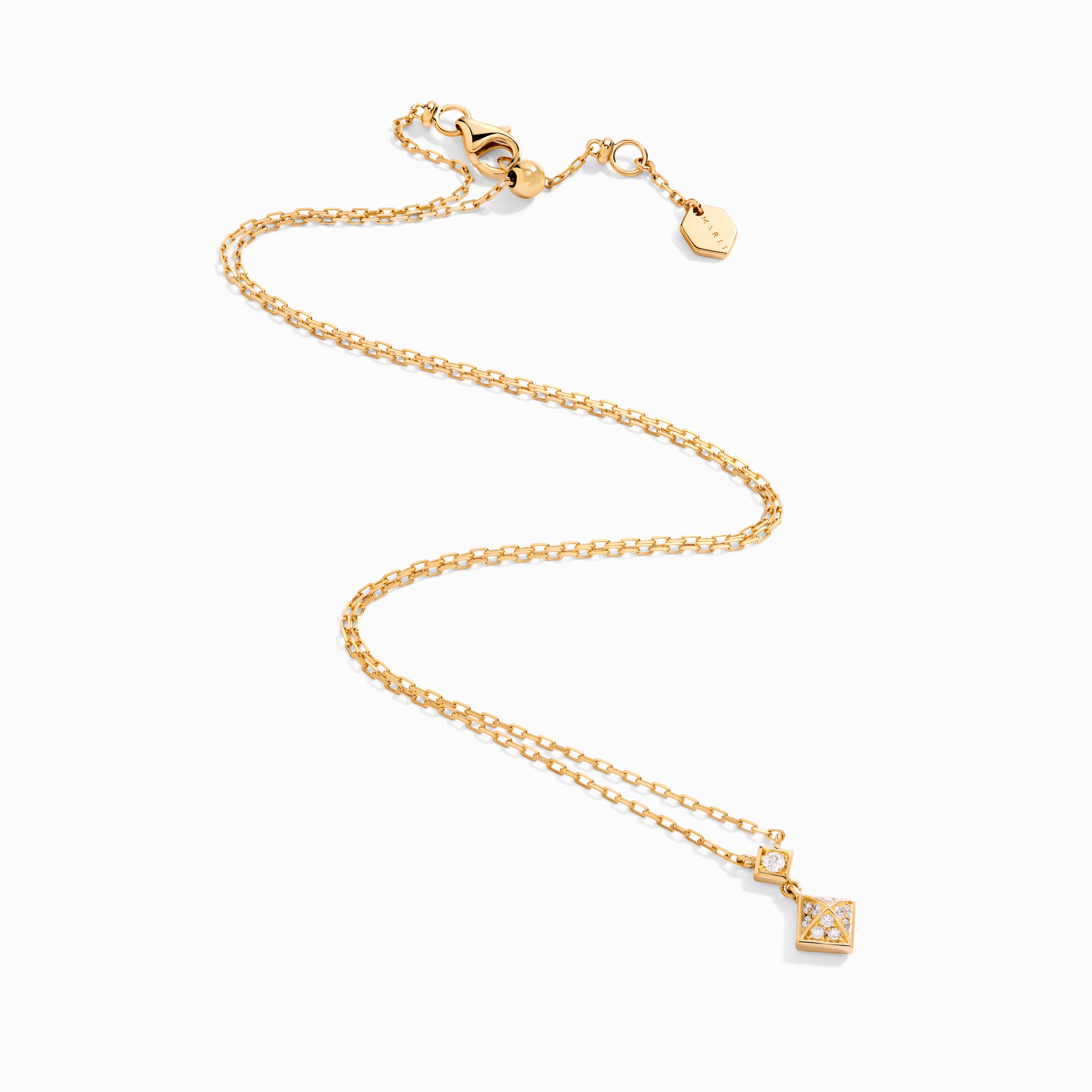 Cleo Lotus Full Diamond Pavé Pendant Necklace