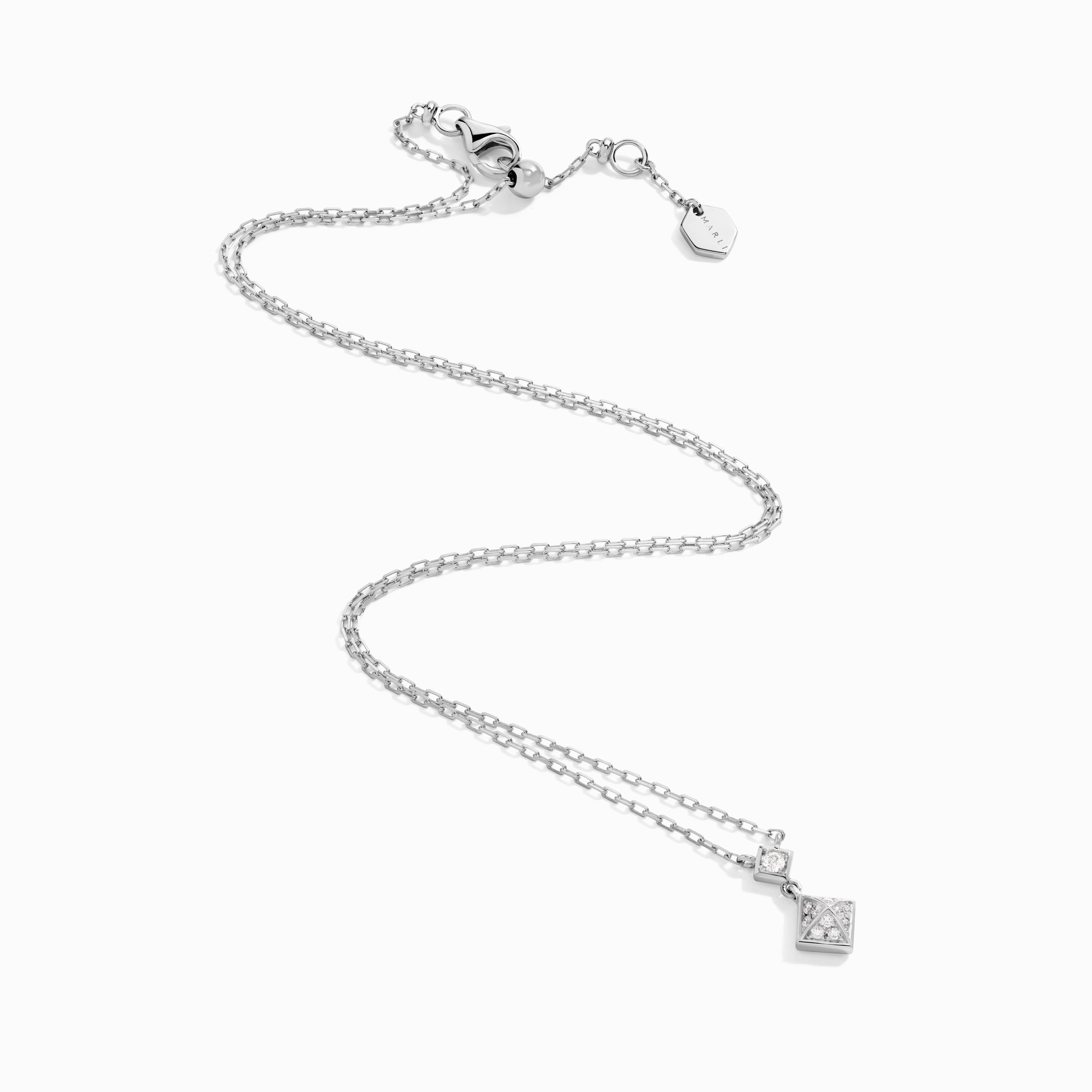 Cleo Lotus Full Diamond Pavé Pendant Necklace — фото 8