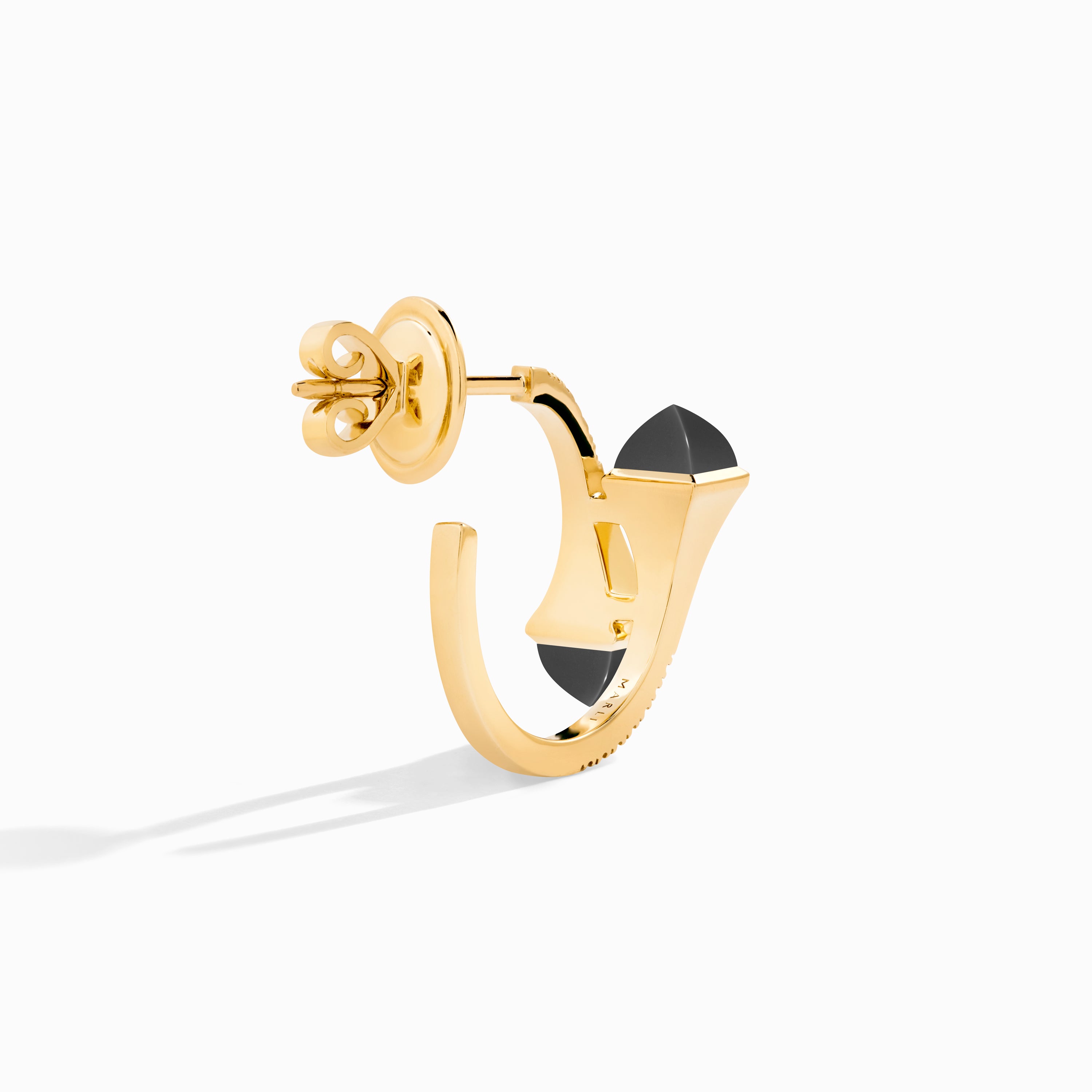 Cleo Diamond Open Hoop Earrings — фото 10