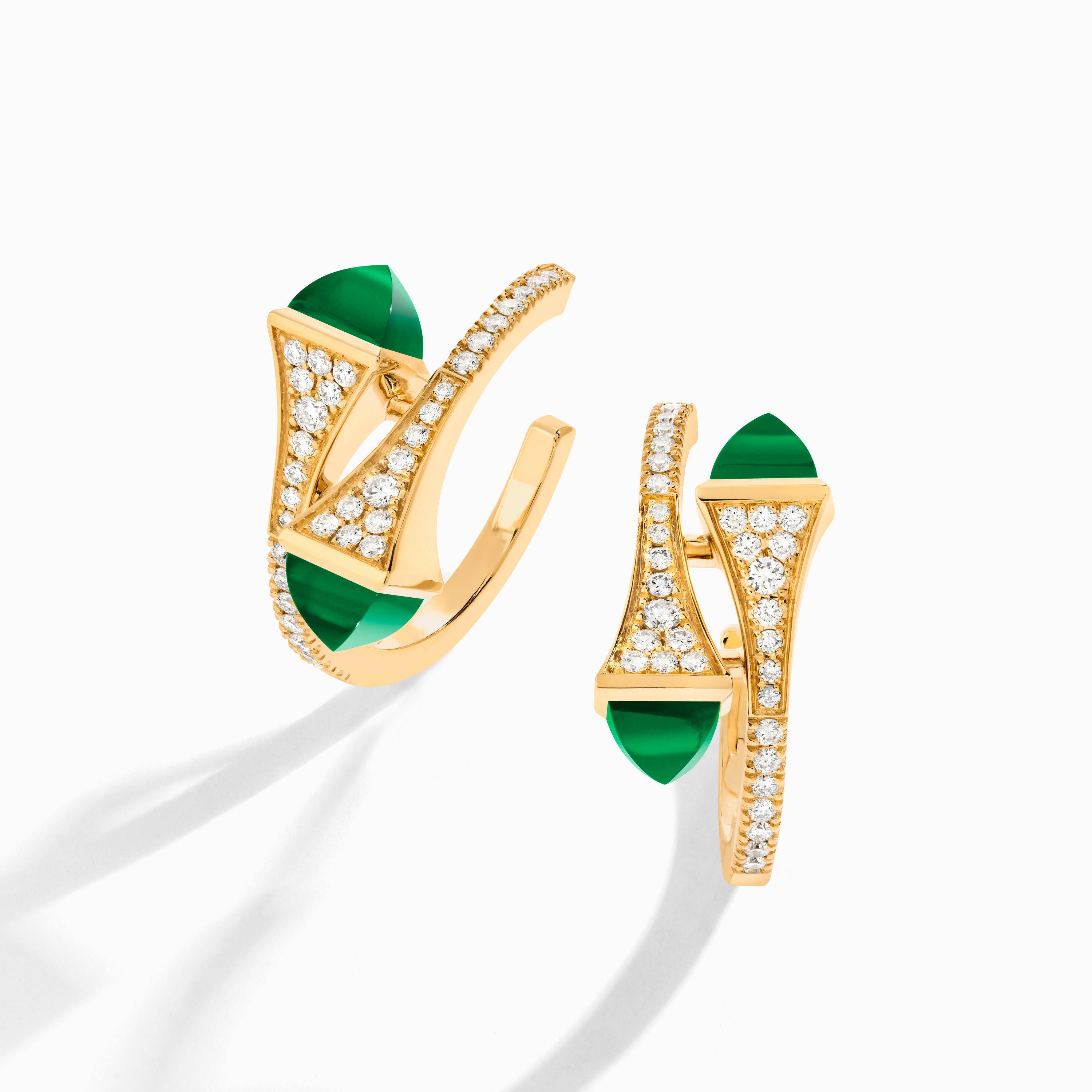 Cleo Diamond Open Hoop Earrings — фото 14