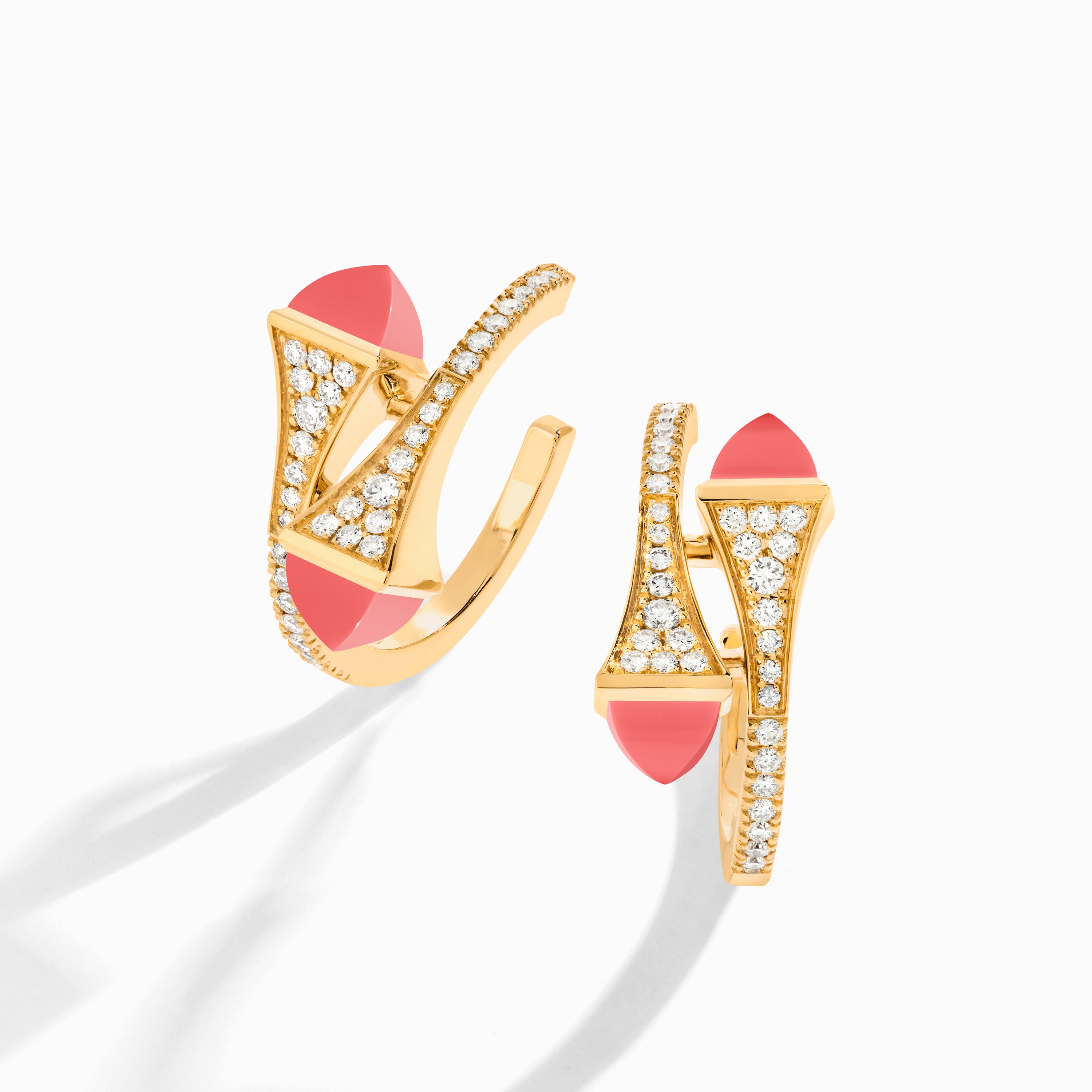 Cleo Diamond Open Hoop Earrings — фото 17