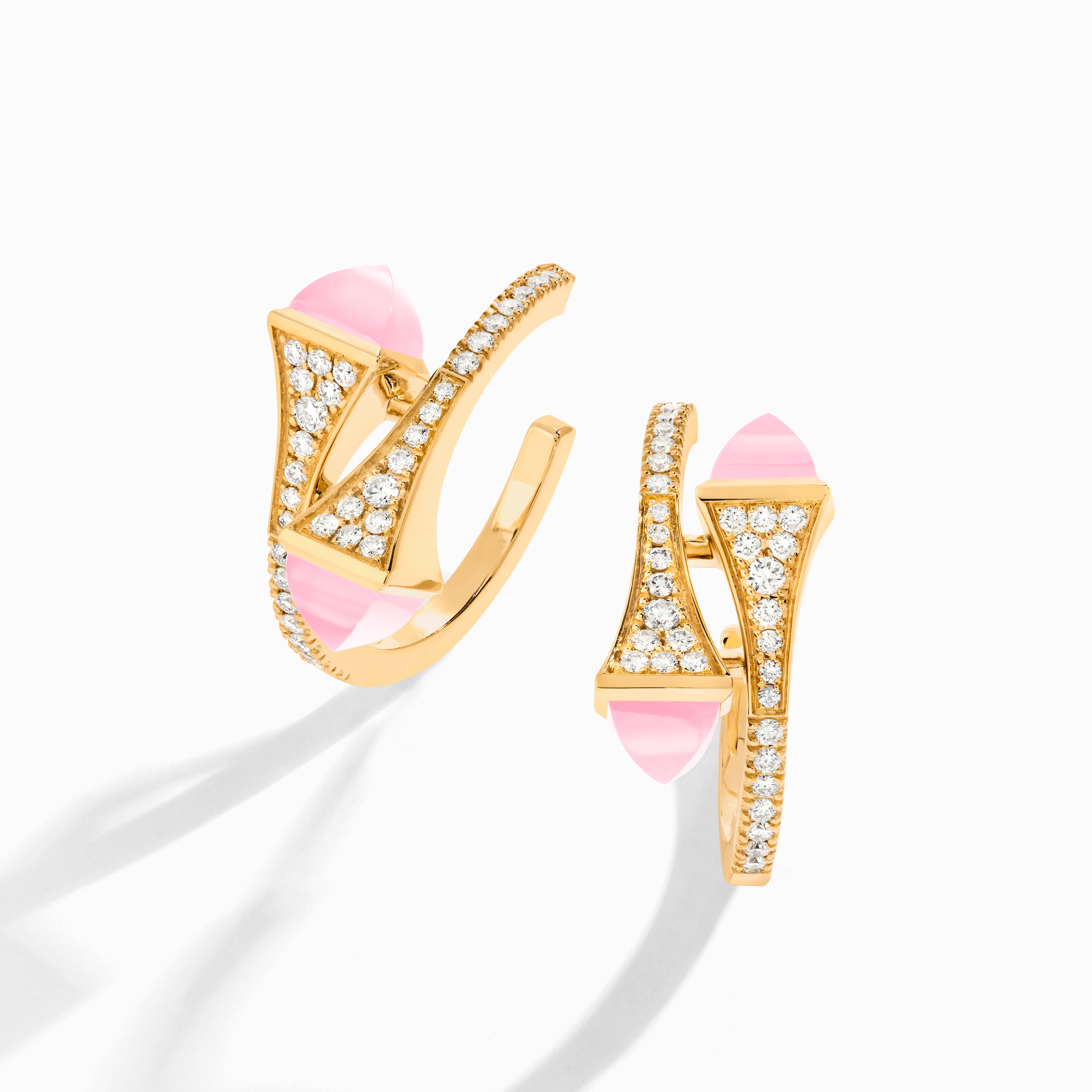 Cleo Diamond Open Hoop Earrings — фото 20