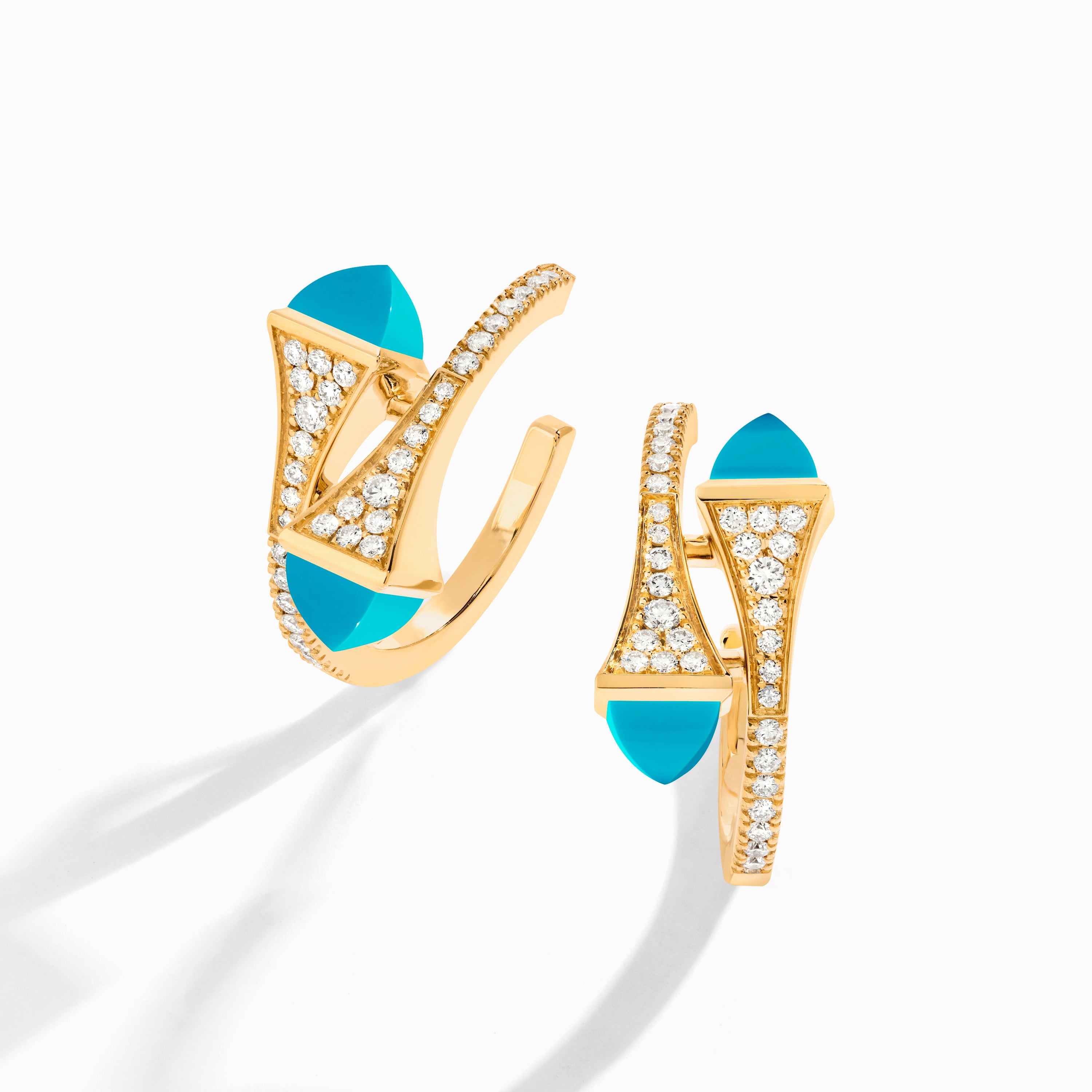 Cleo Diamond Open Hoop Earrings — фото 23