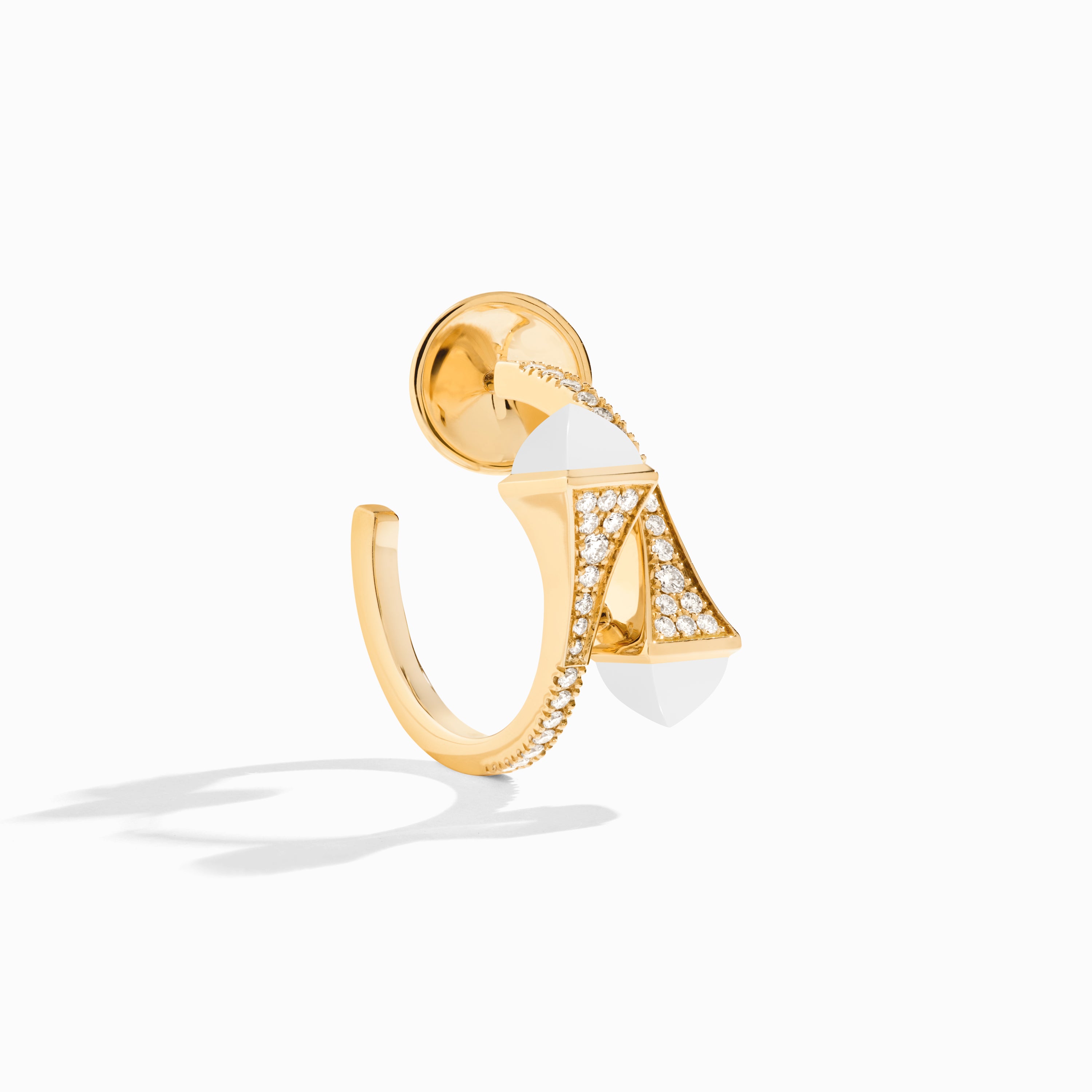 Cleo Diamond Open Hoop Earrings — фото 27
