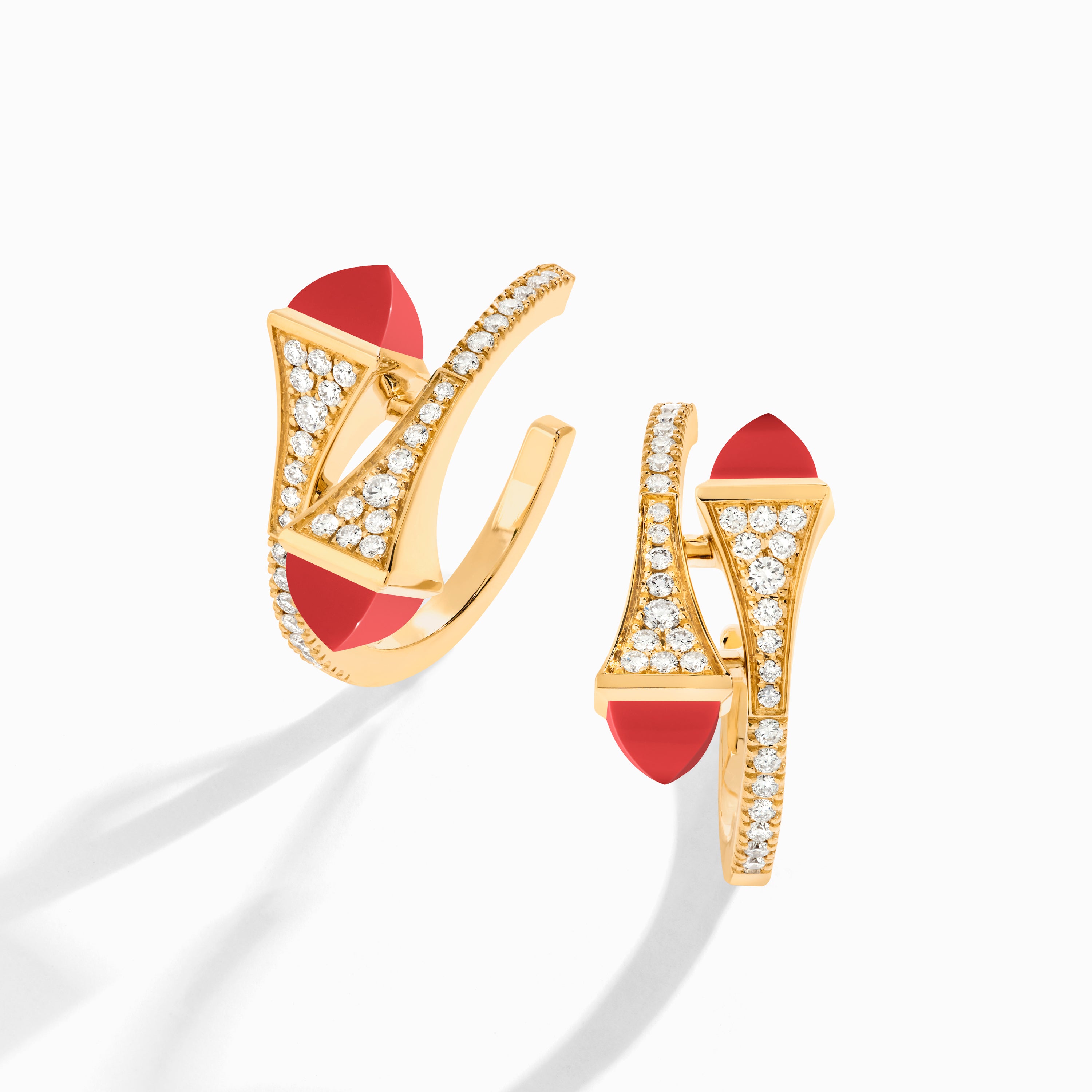 Cleo Diamond Open Hoop Earrings — фото 32