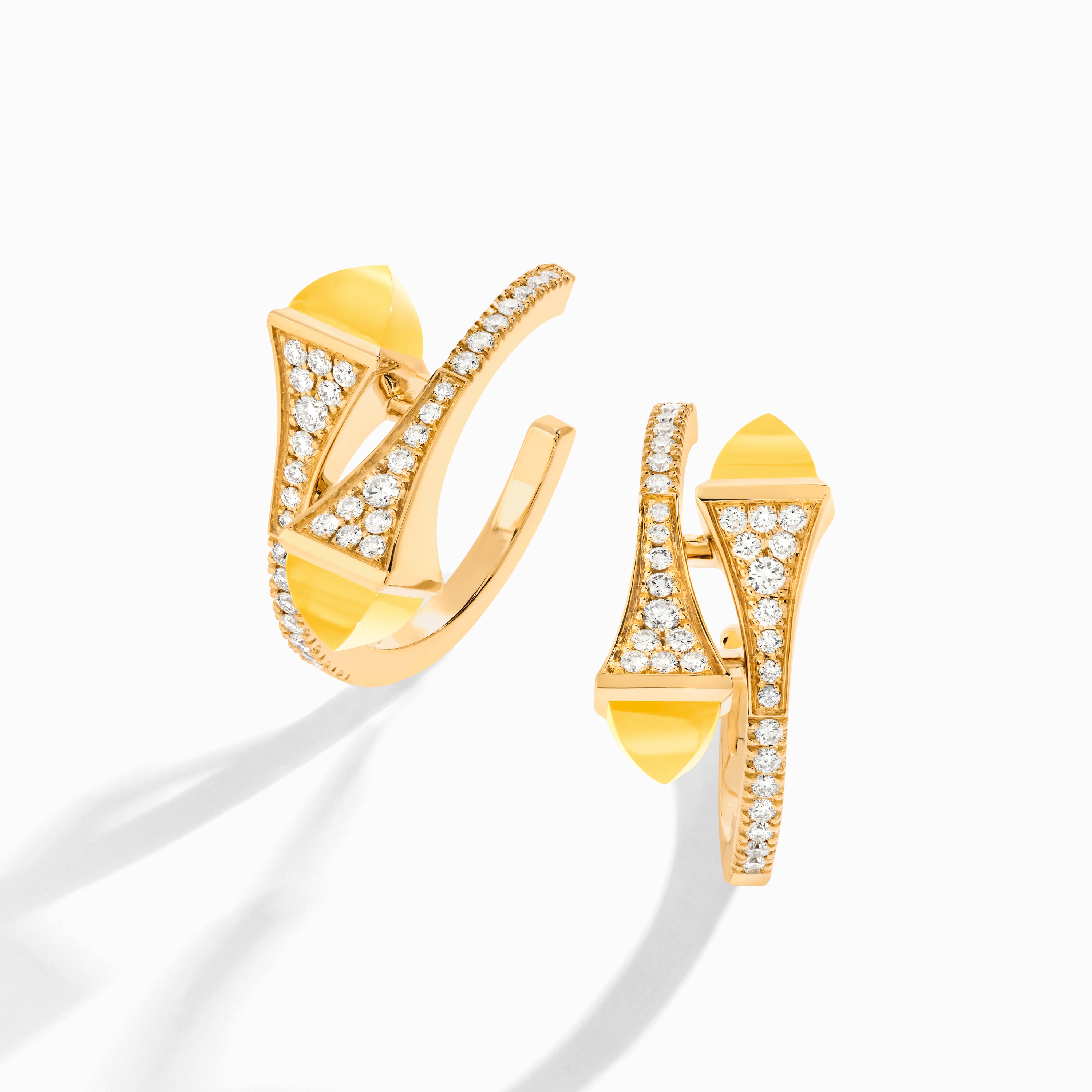 Cleo Diamond Open Hoop Earrings — фото 35