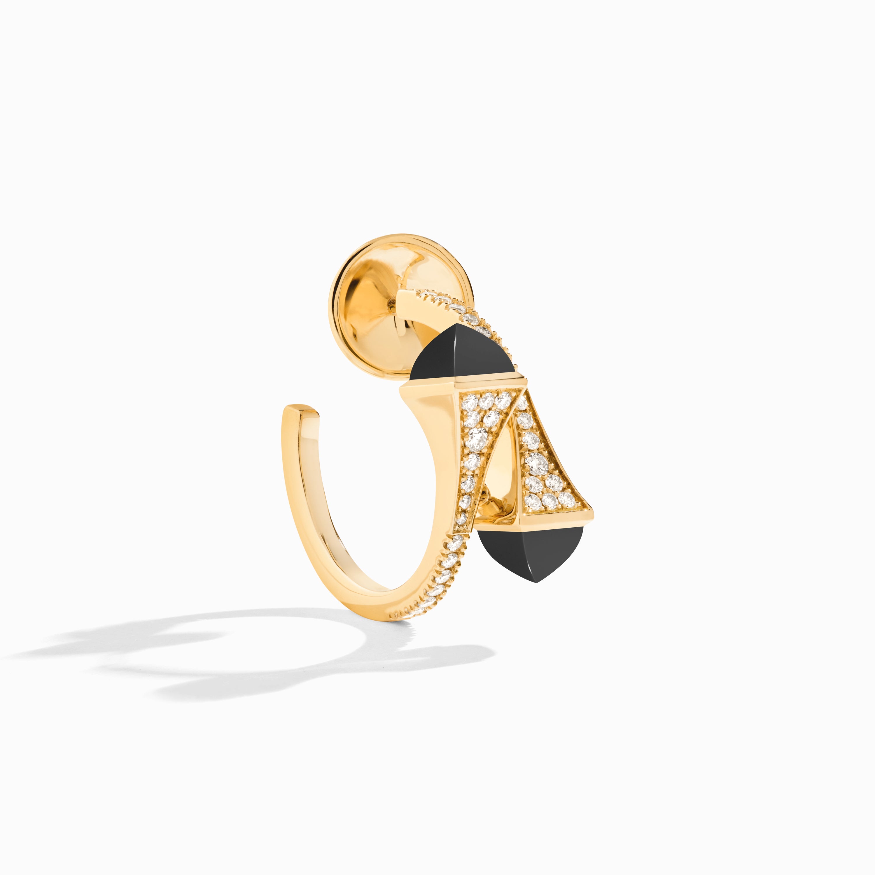 Cleo Diamond Open Hoop Earrings — фото 9