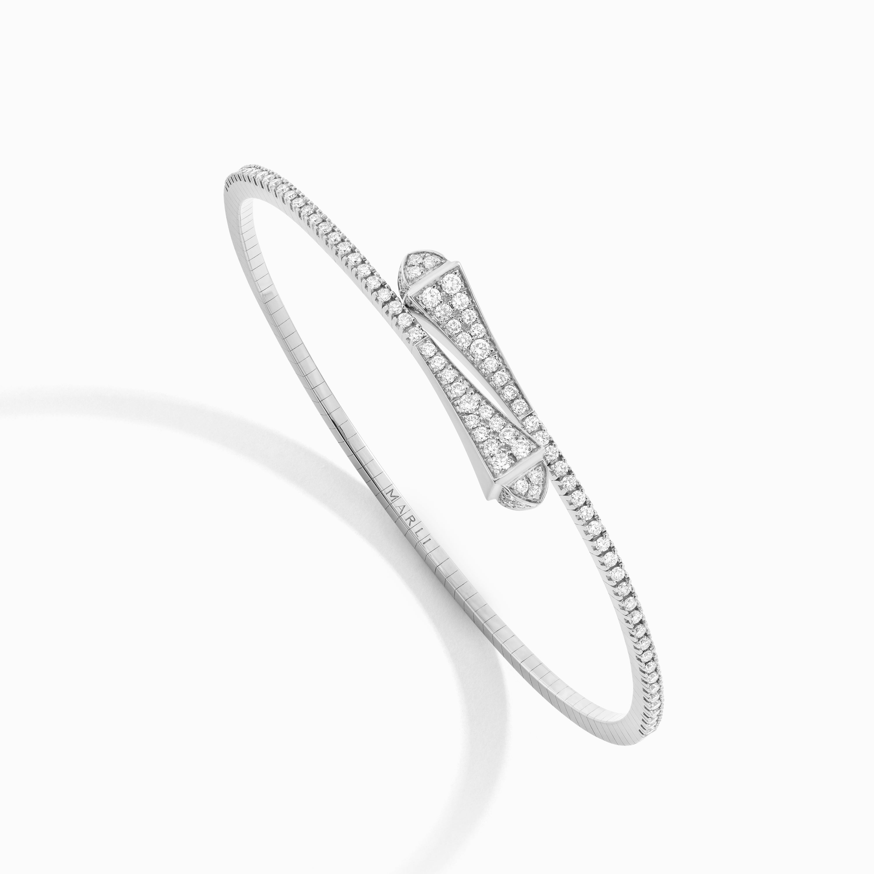 Cleo Full Diamond Slim Slip-On Bracelet — фото 8