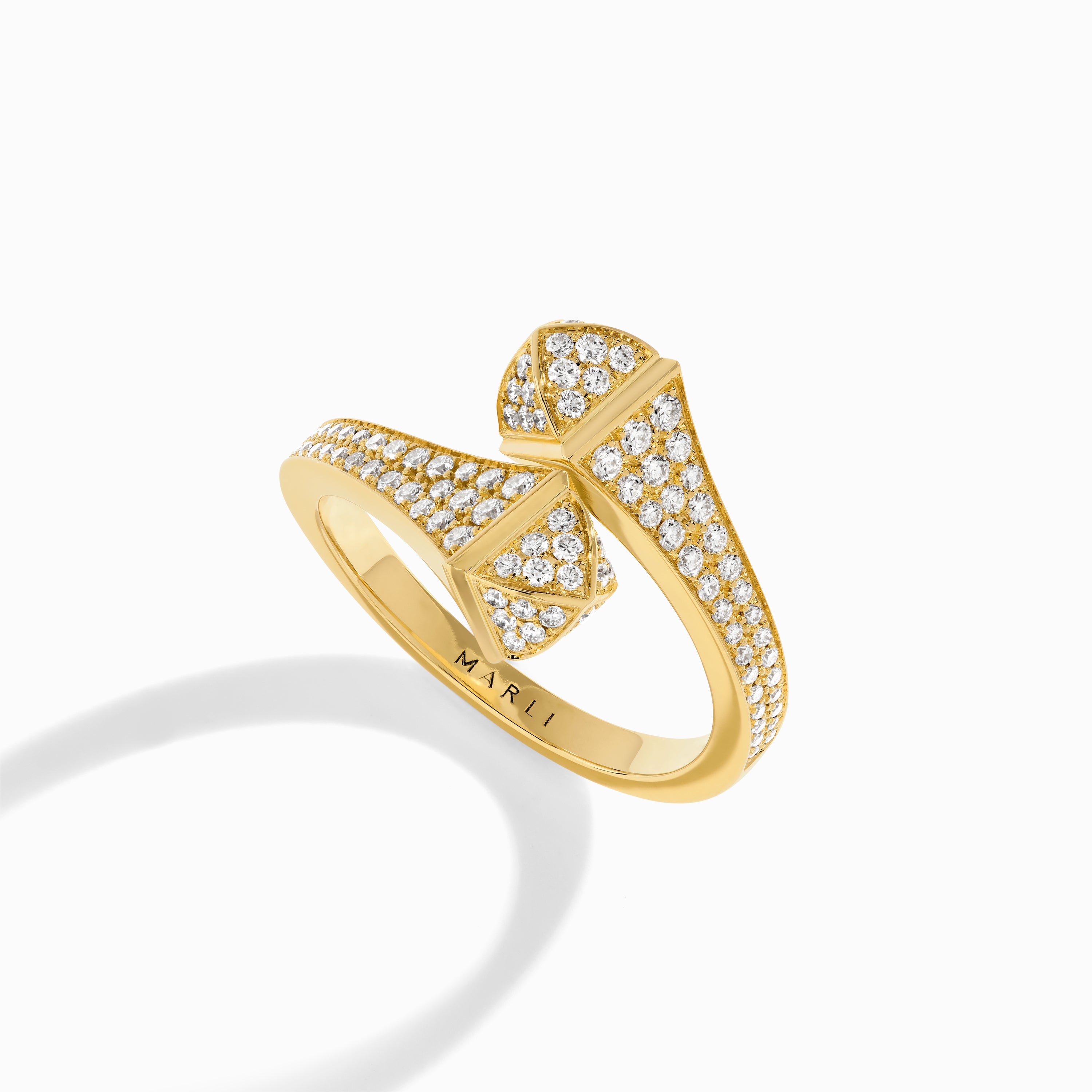 Cleo Full Diamond Midi Slim Ring — фото 2