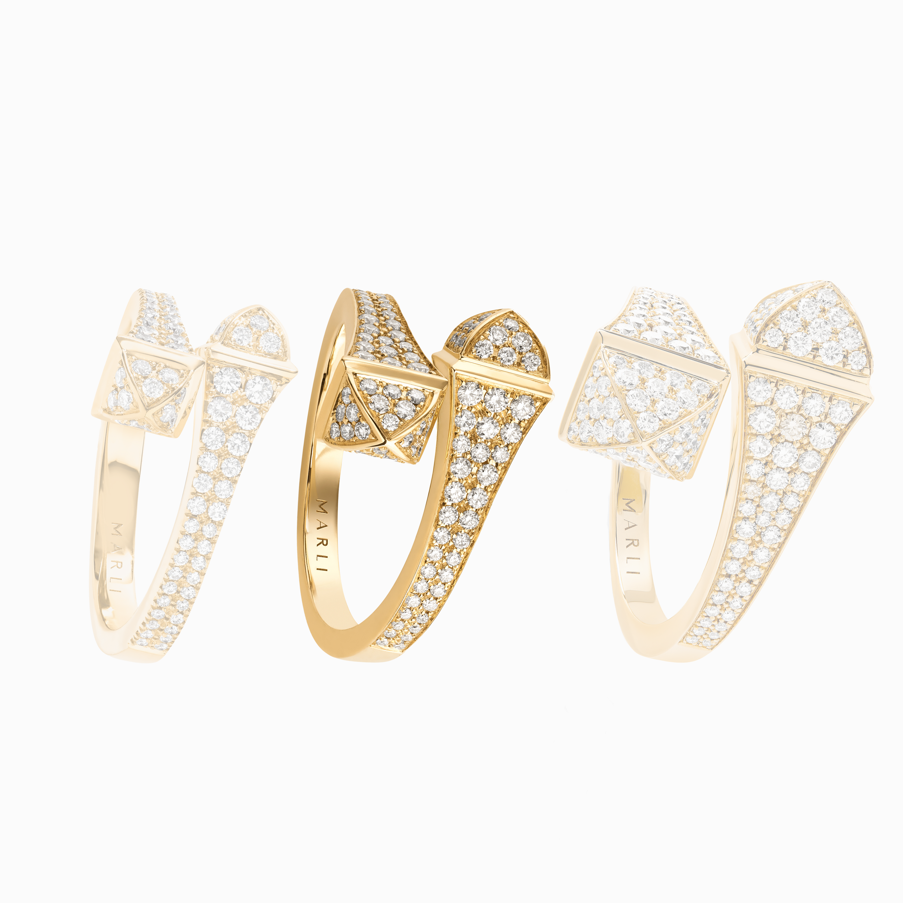 Cleo Full Diamond Midi Slim Ring — фото 4