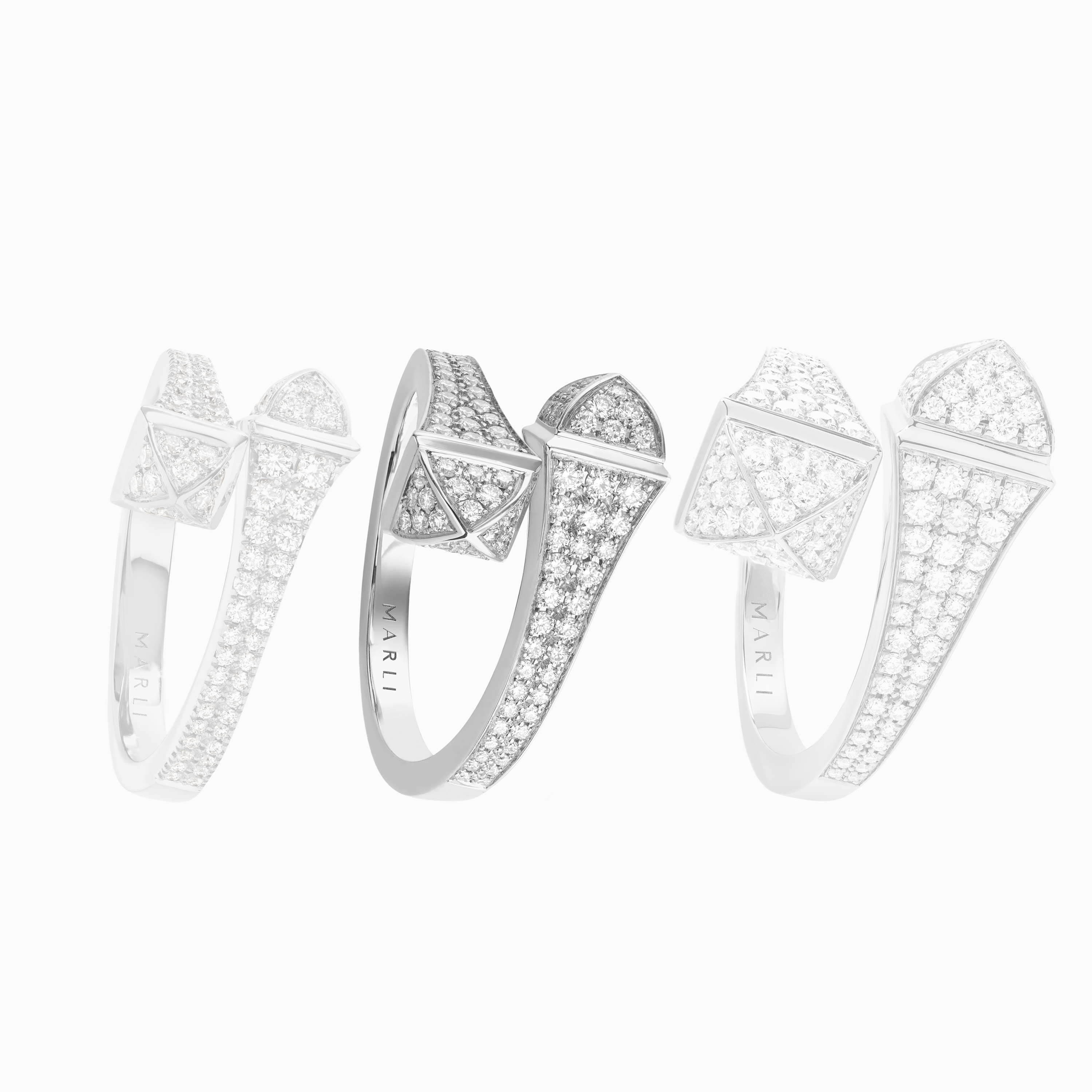 Cleo Full Diamond Midi Slim Ring — фото 14