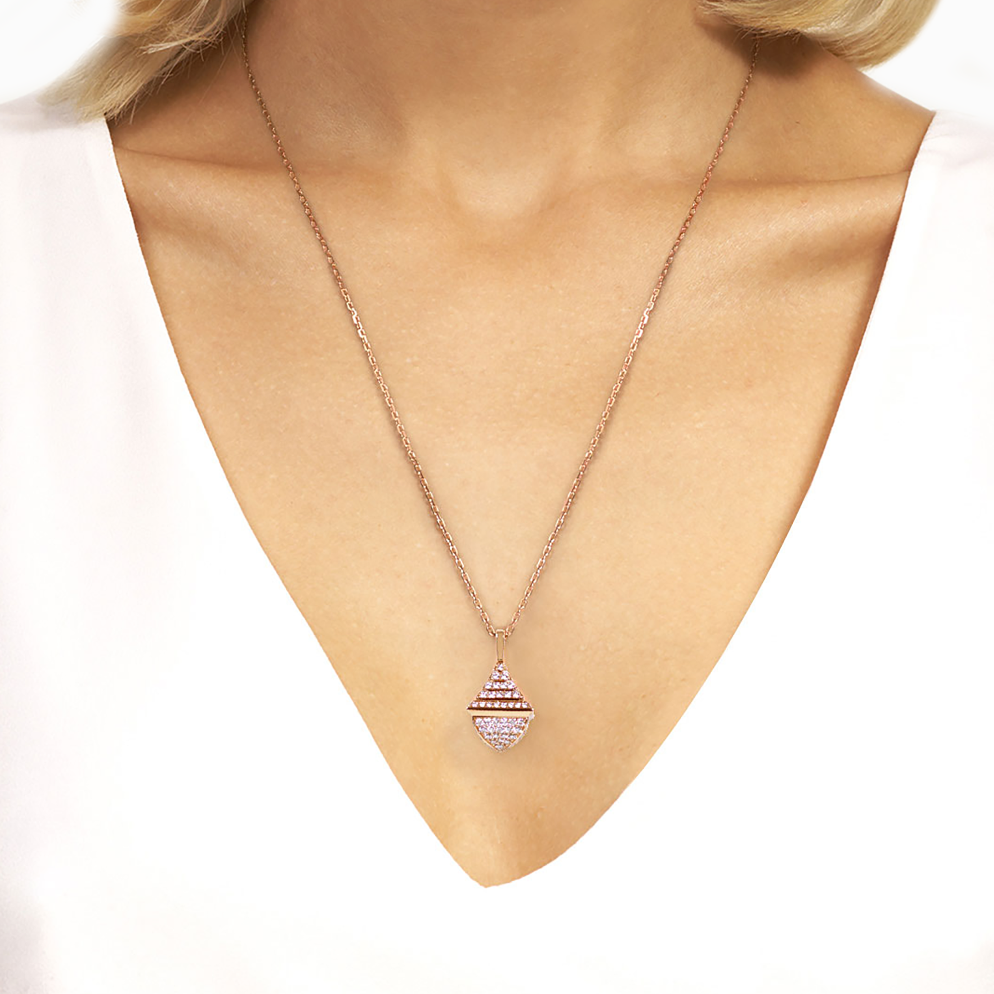 Cleo Rev Midi Full Diamond Pendant — фото 3