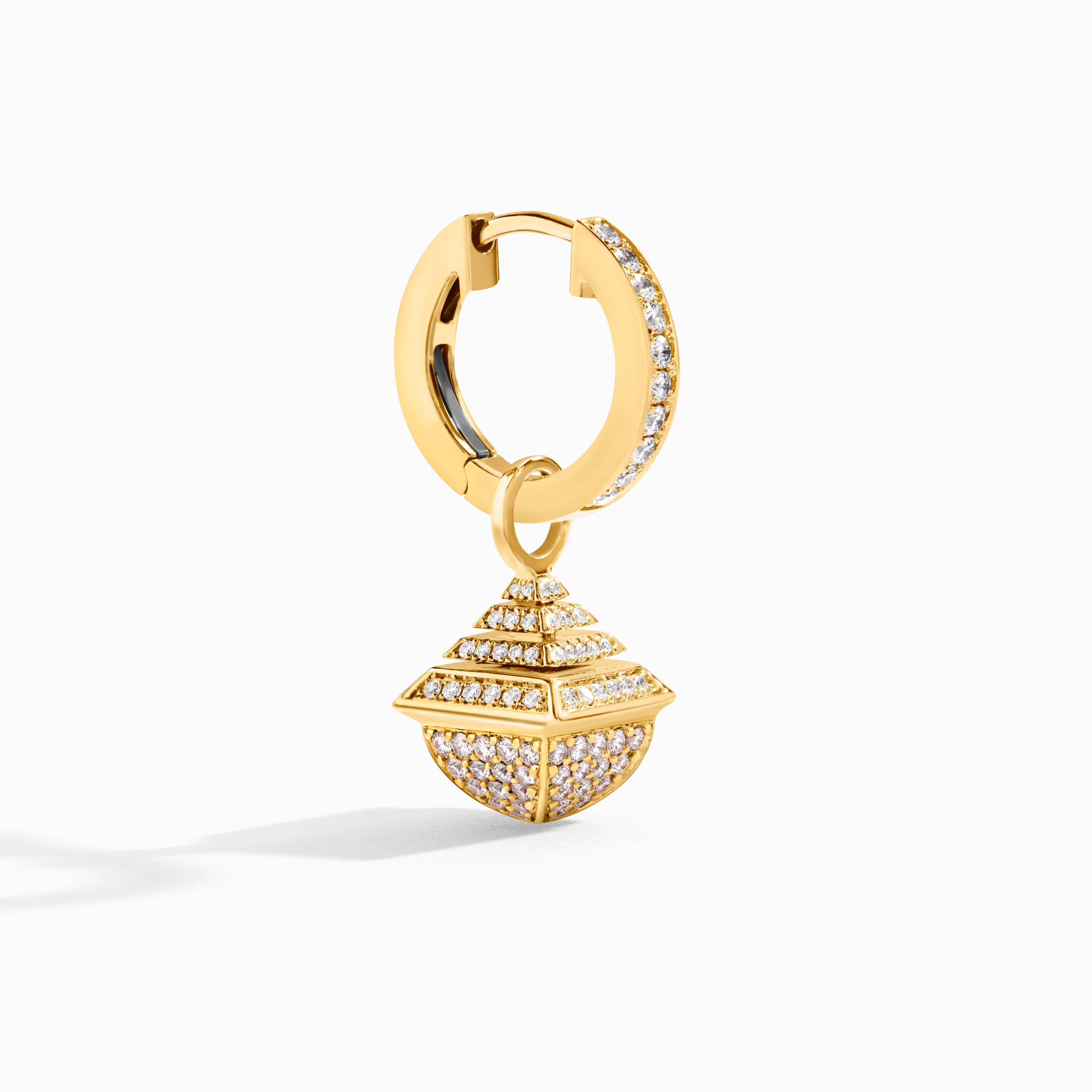 Cleo Rev Midi Full Diamond Drop Earrings — фото 2
