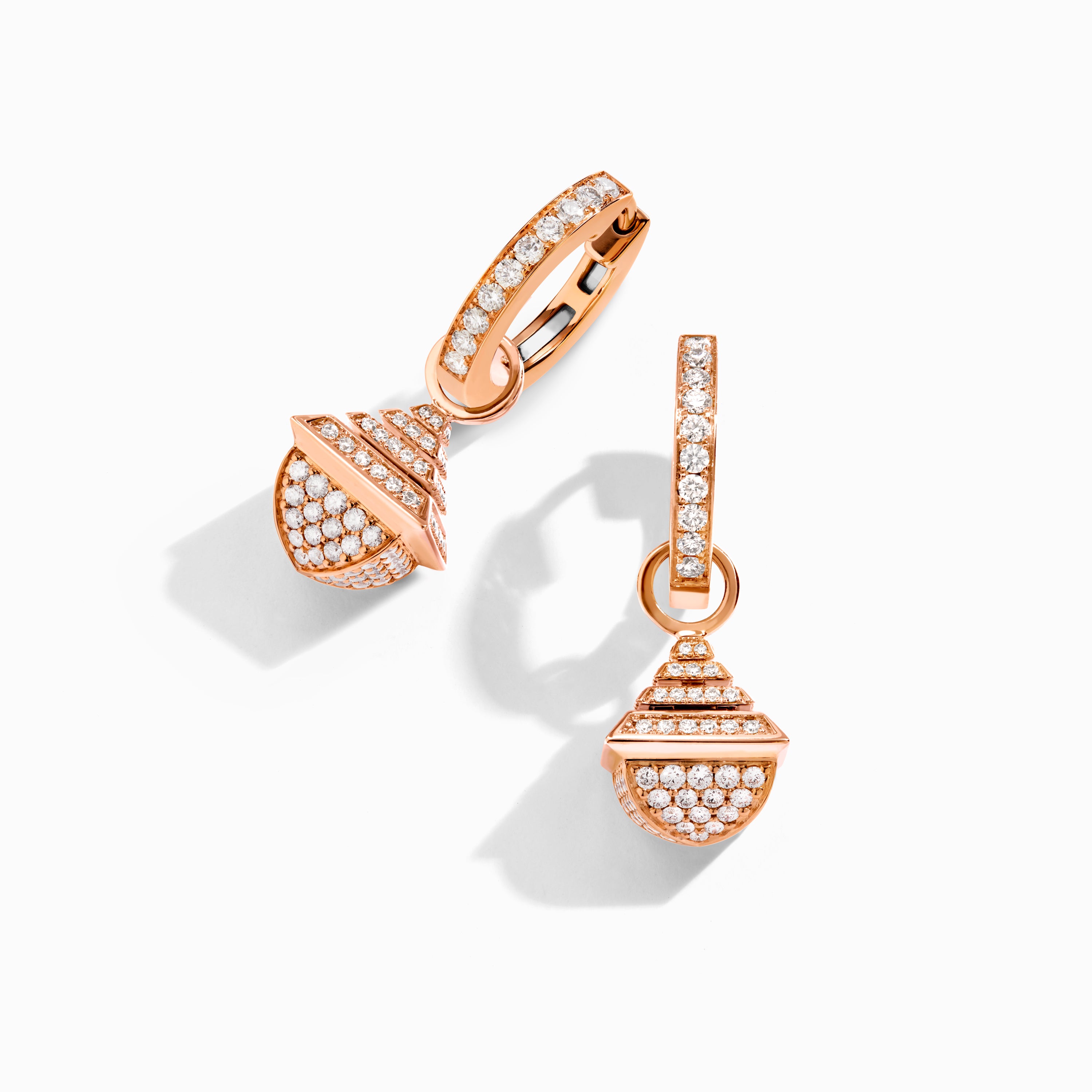 Cleo Rev Midi Full Diamond Drop Earrings — фото 9