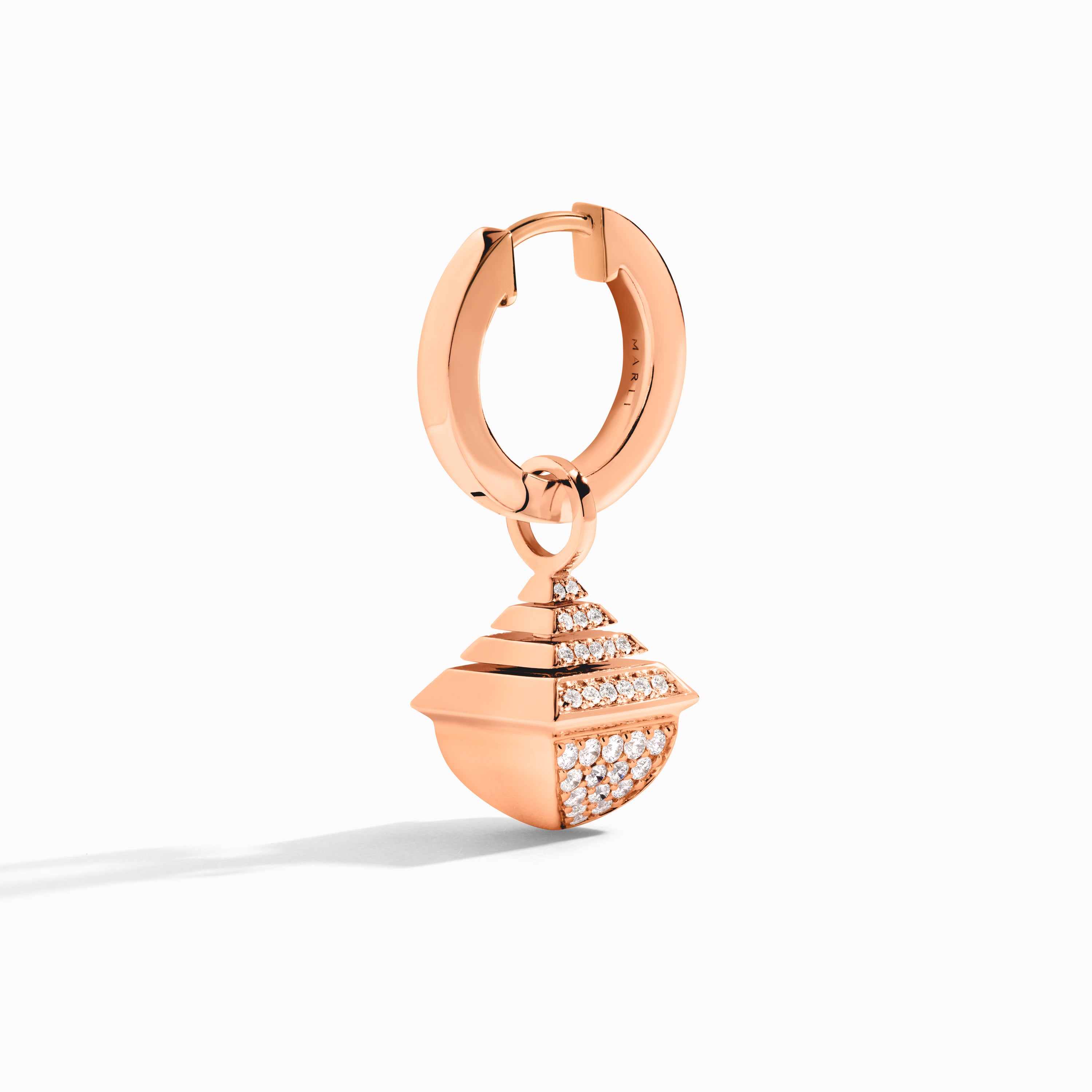 Cleo Rev Midi Full Diamond Drop Earrings — фото 5
