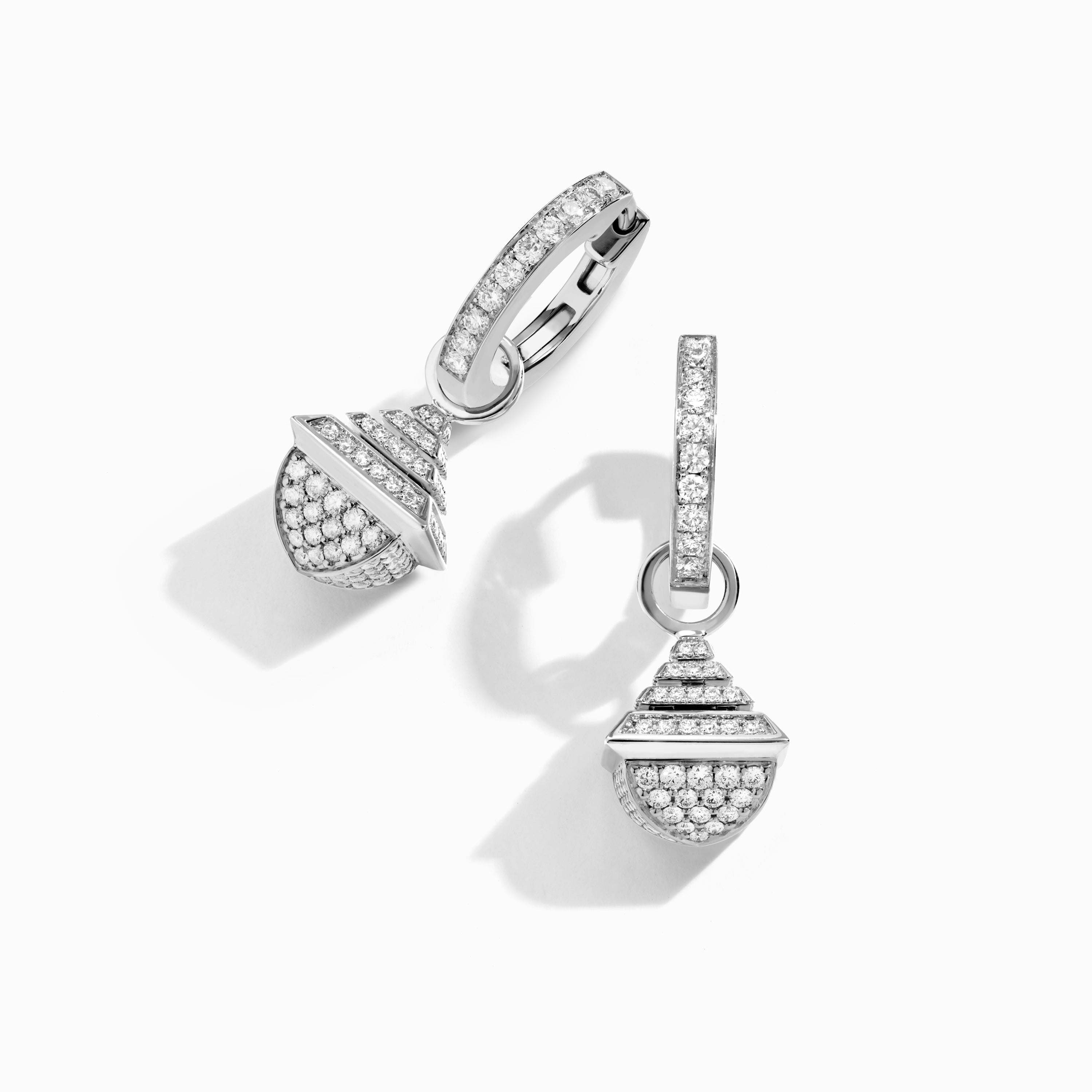 Cleo Rev Midi Full Diamond Drop Earrings — фото 10