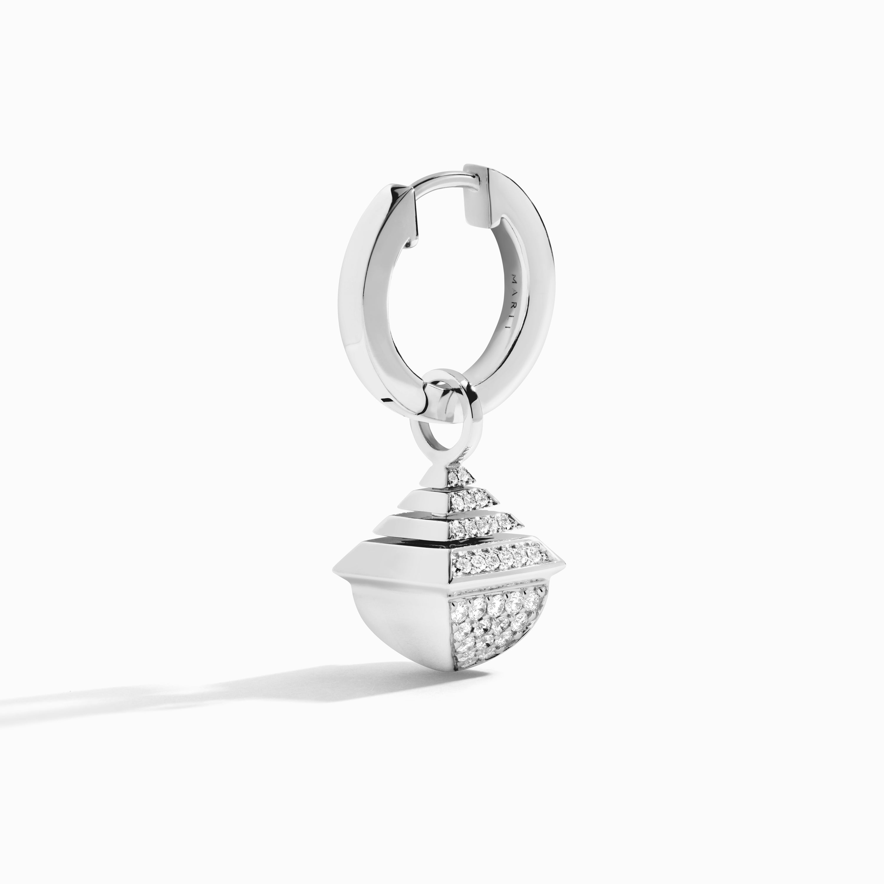 Cleo Rev Midi Full Diamond Drop Earrings — фото 11