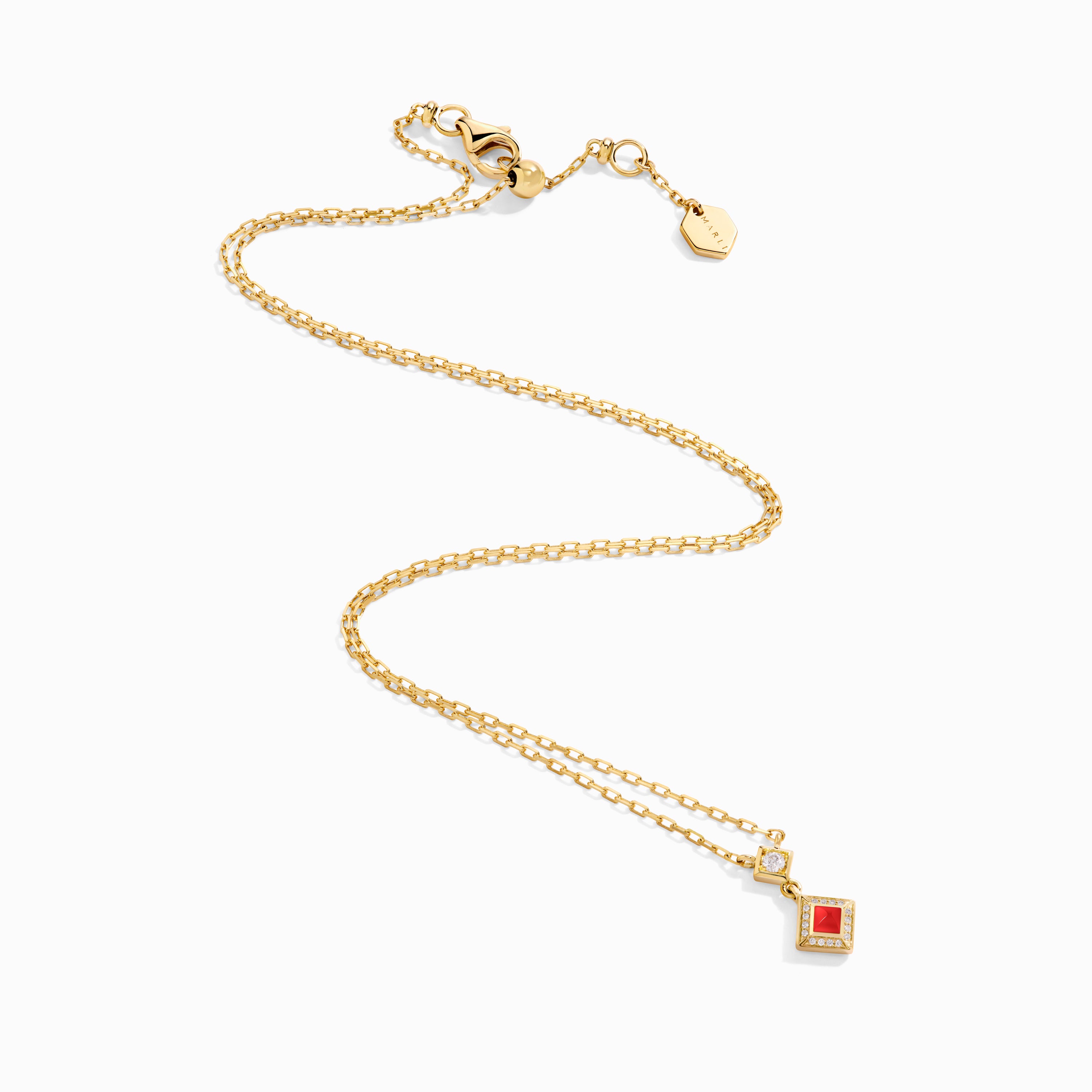 Cleo Lotus Pavé Pendant Necklace — фото 11
