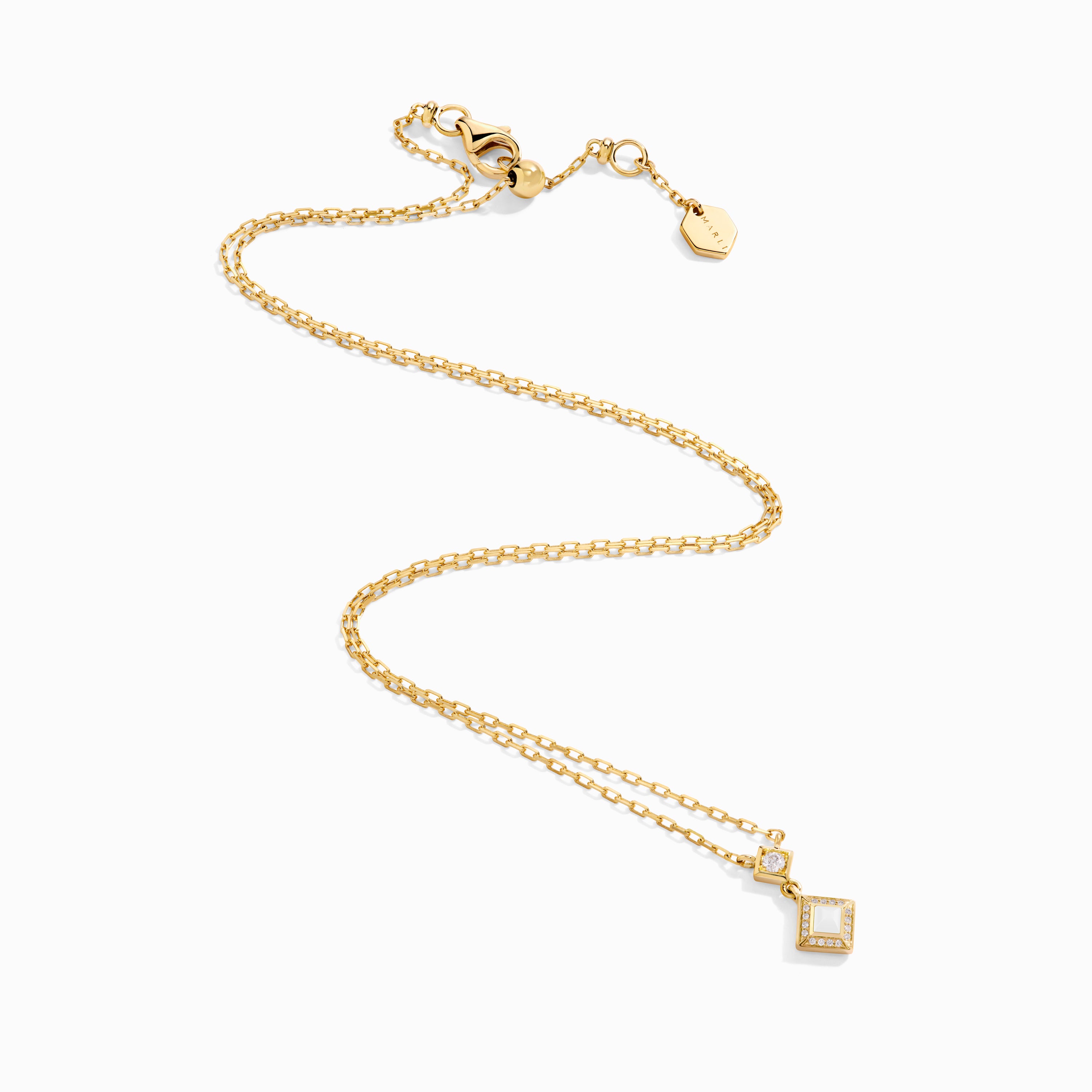 Cleo Lotus Pavé Pendant Necklace — фото 17