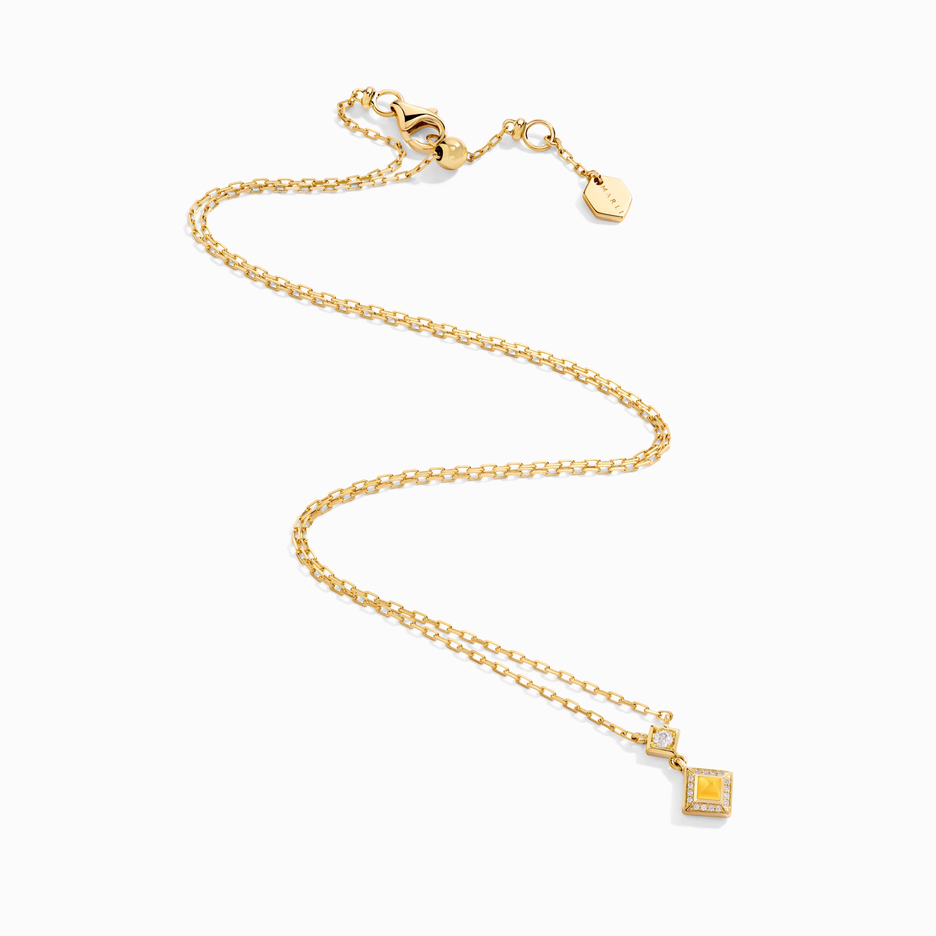 Cleo Lotus Pavé Pendant Necklace — фото 19