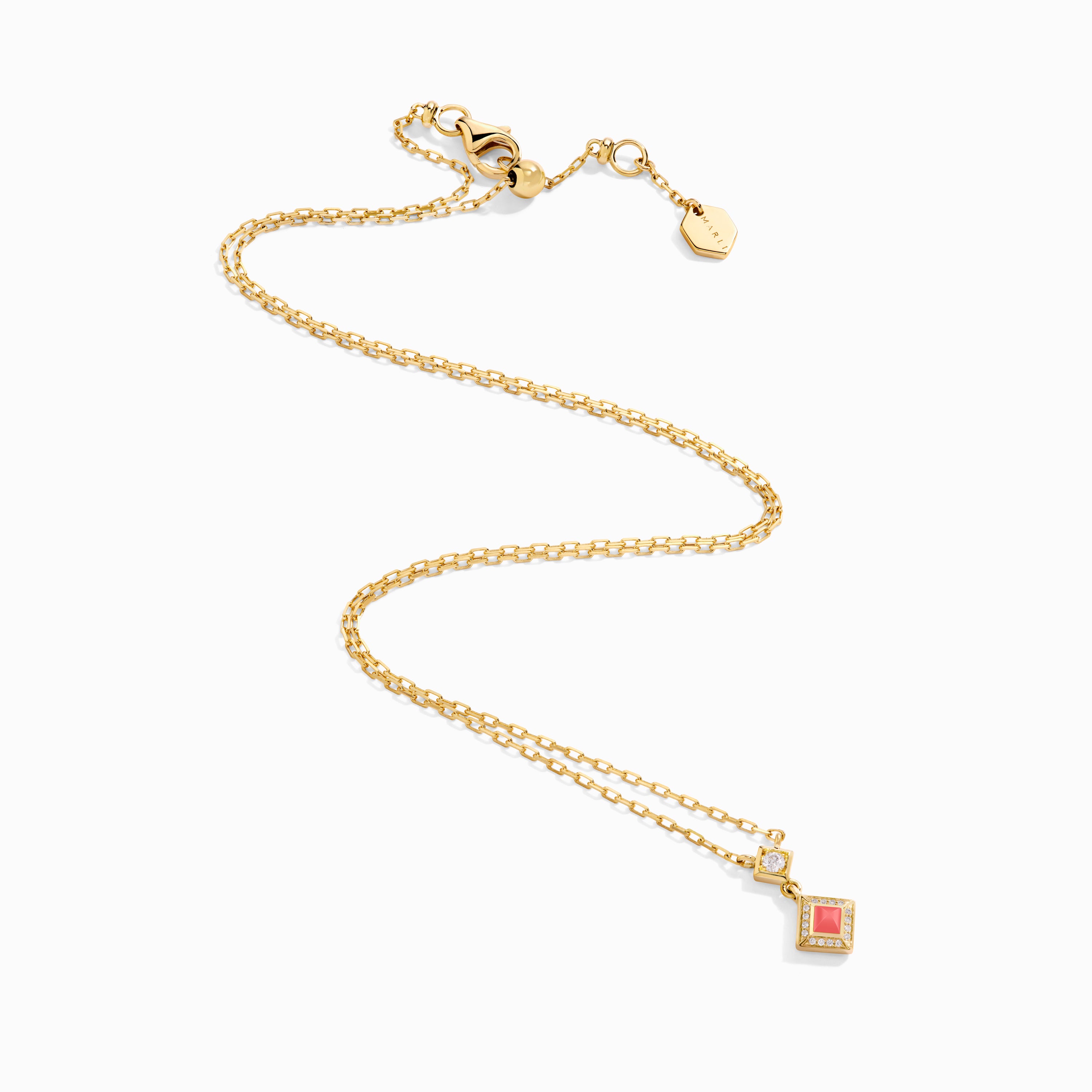 Cleo Lotus Pavé Pendant Necklace — фото 9