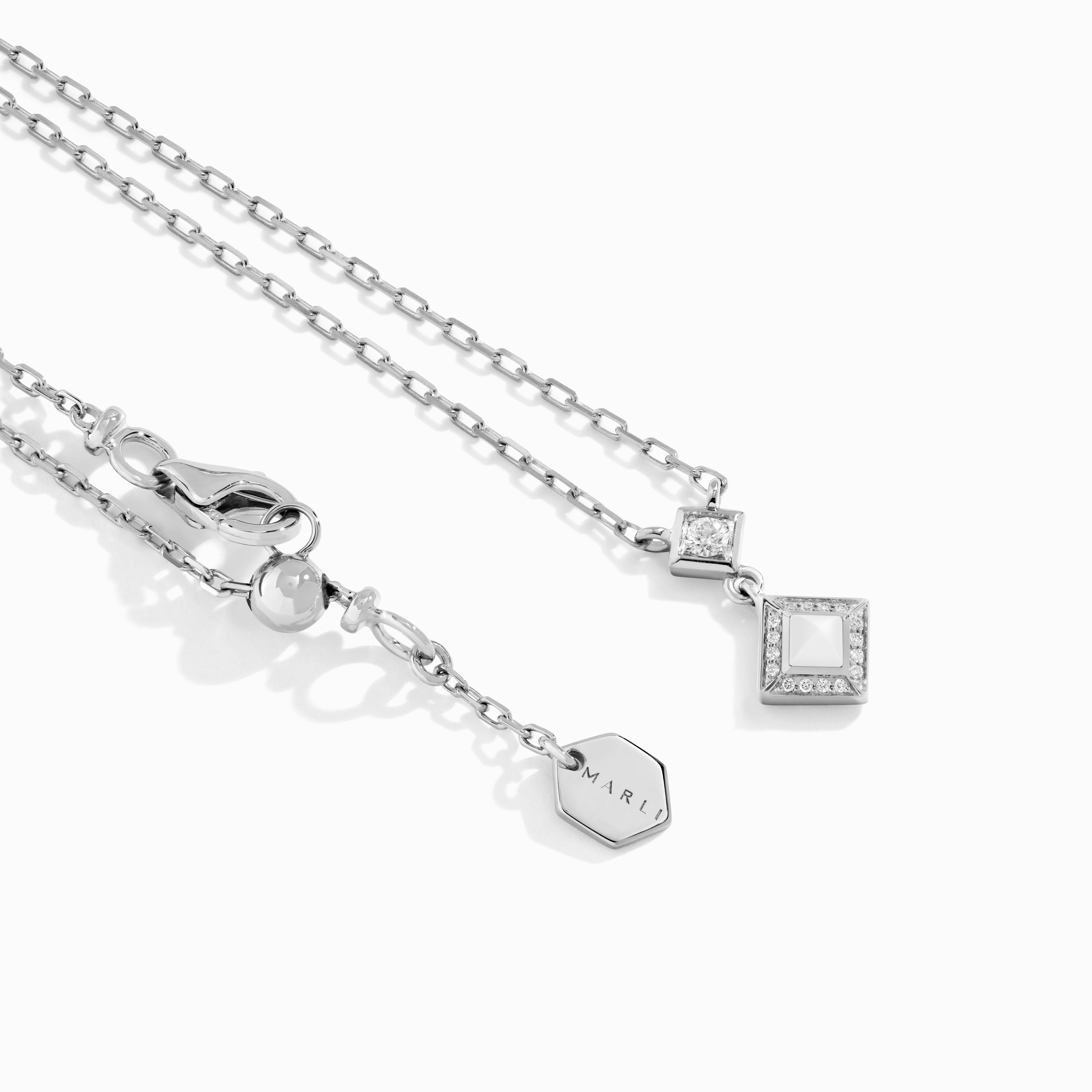 Cleo Lotus Pavé Pendant Necklace — фото 37