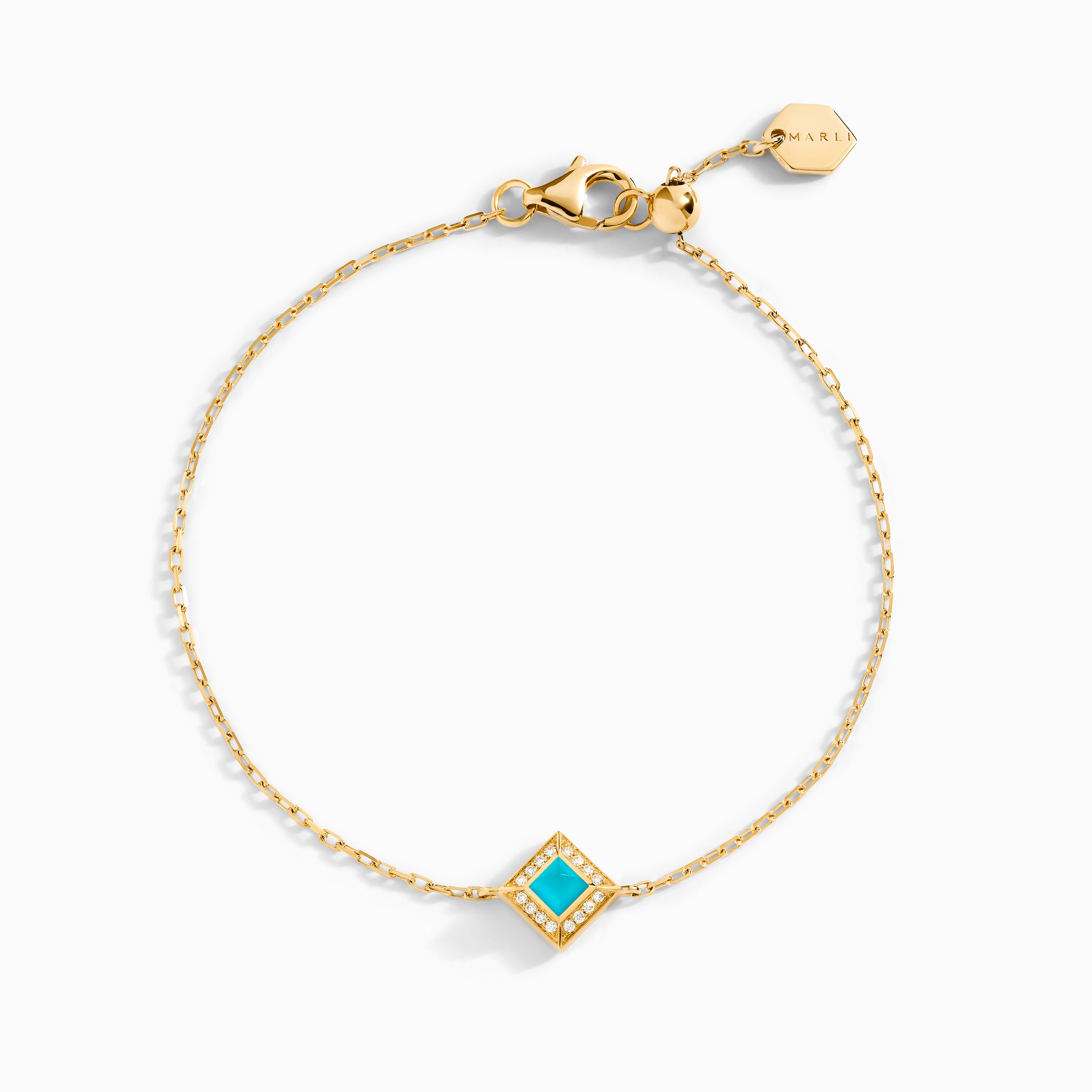Cleo Lotus Pavé Chain Bracelet — фото 15
