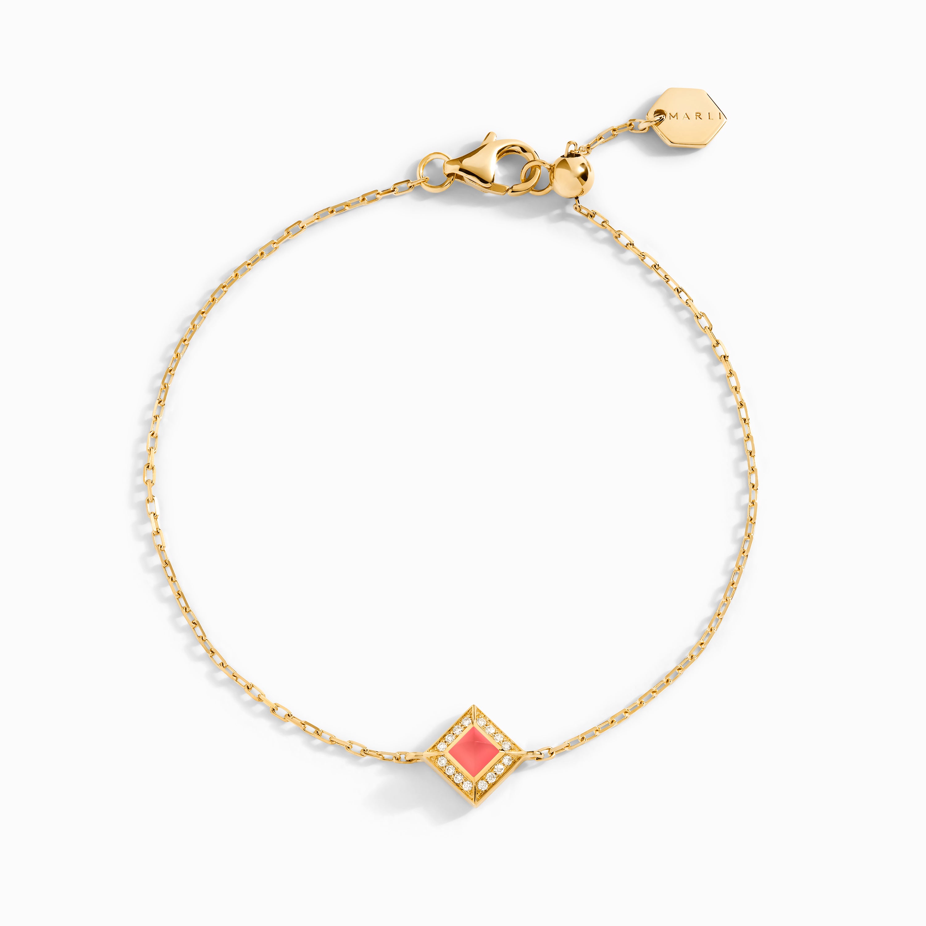 Cleo Lotus Pavé Chain Bracelet — фото 9