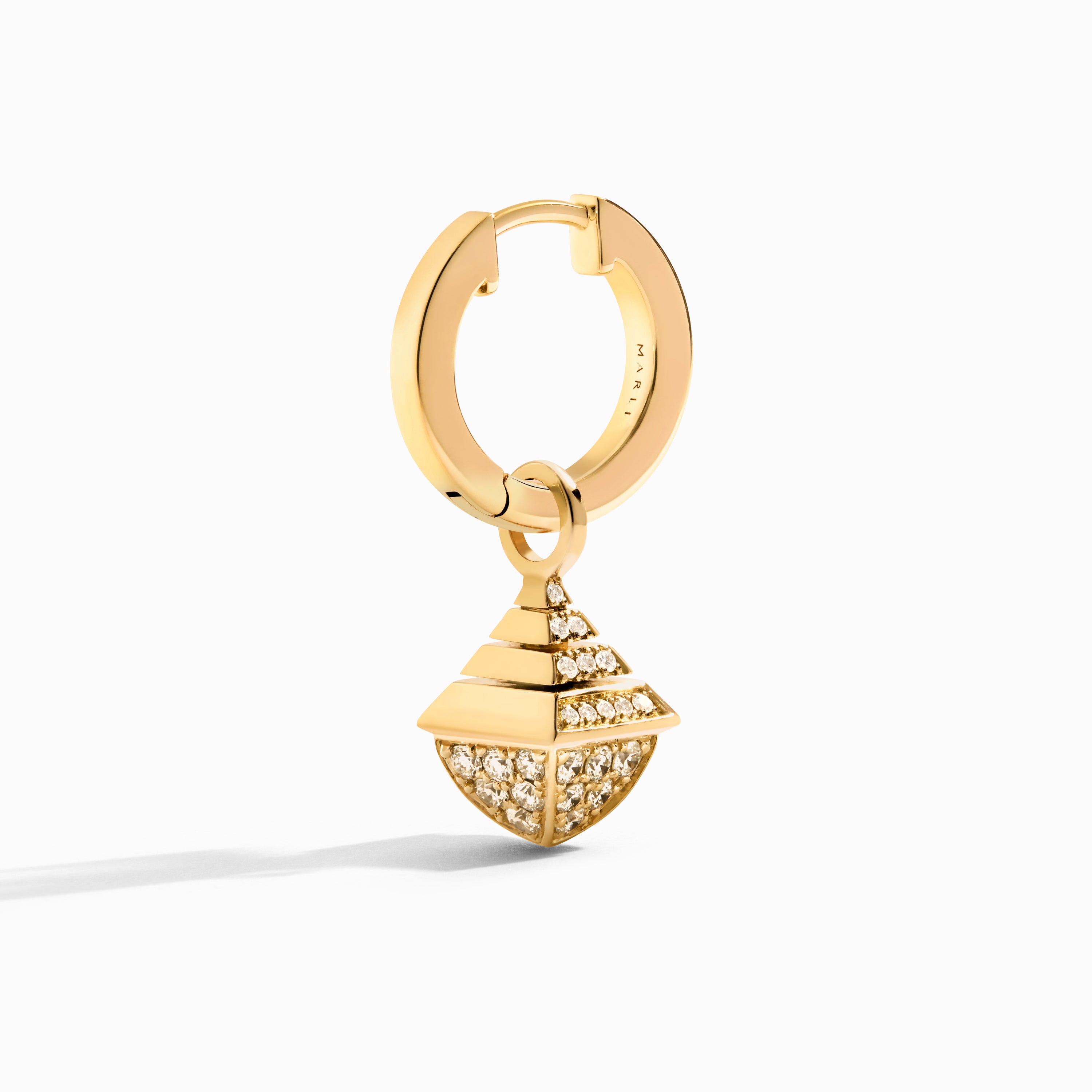 Cleo Rev Mini Full Diamond Drop Earrings — фото 3