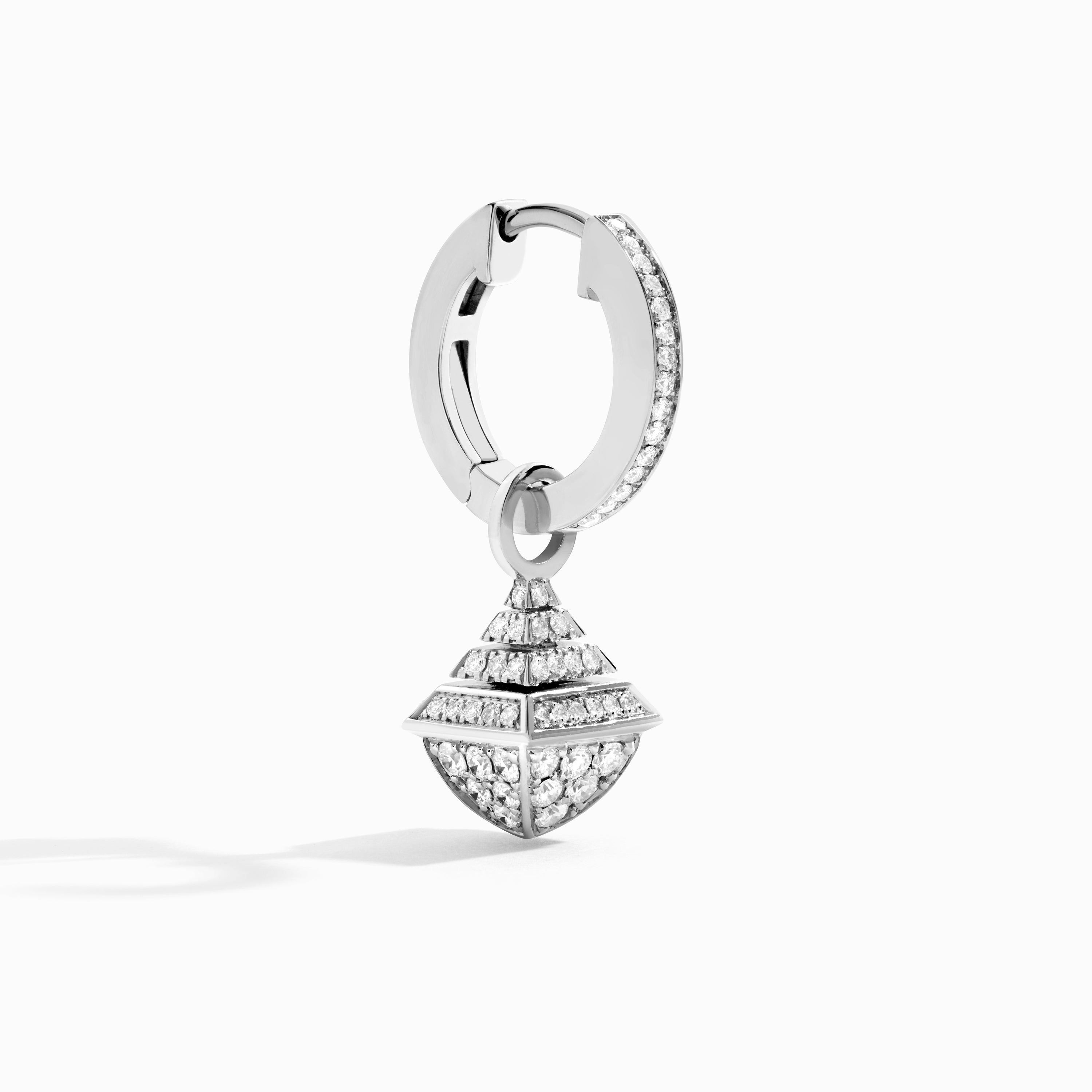 Cleo Rev Mini Full Diamond Drop Earrings — фото 9
