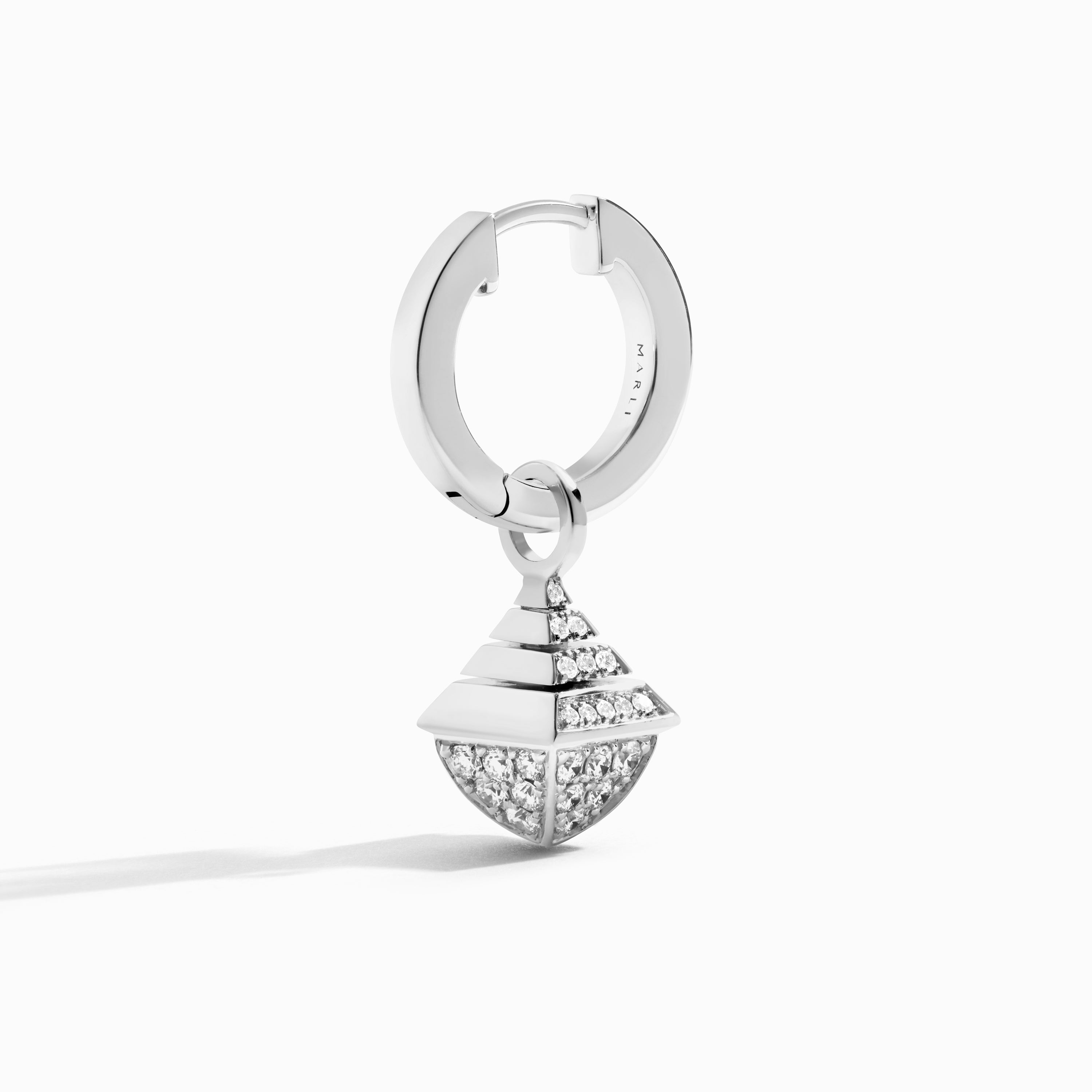 Cleo Rev Mini Full Diamond Drop Earrings — фото 6