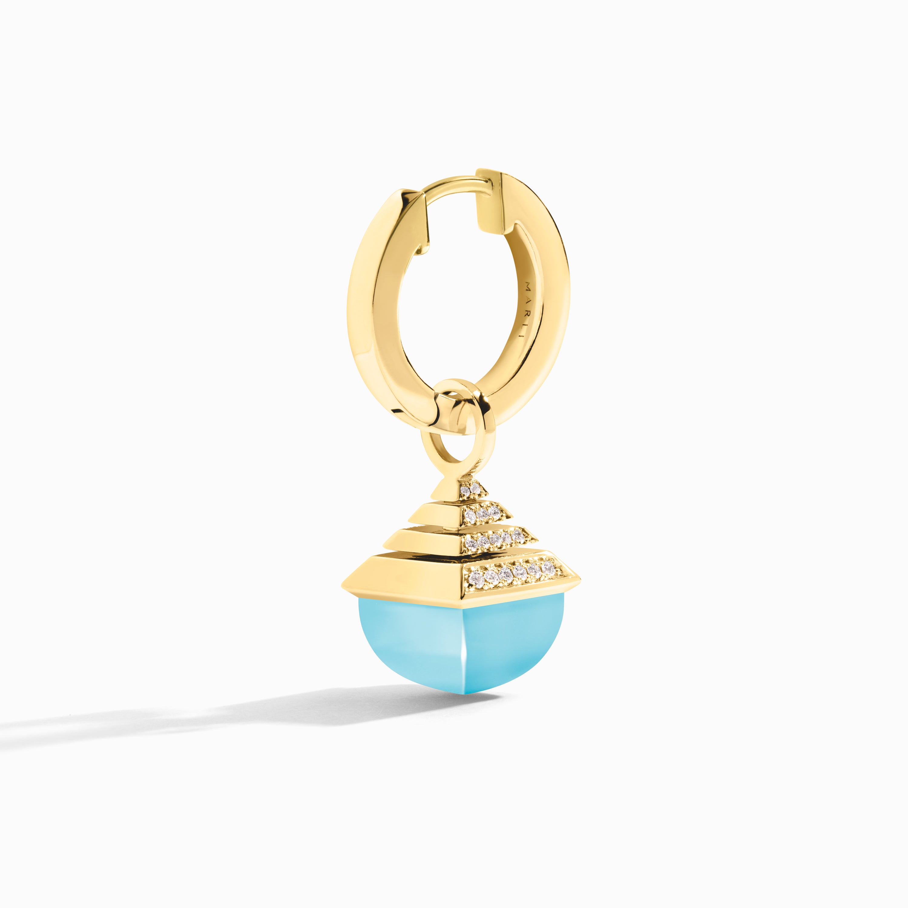 Cleo Rev Midi Diamond Drop Earrings — фото 7