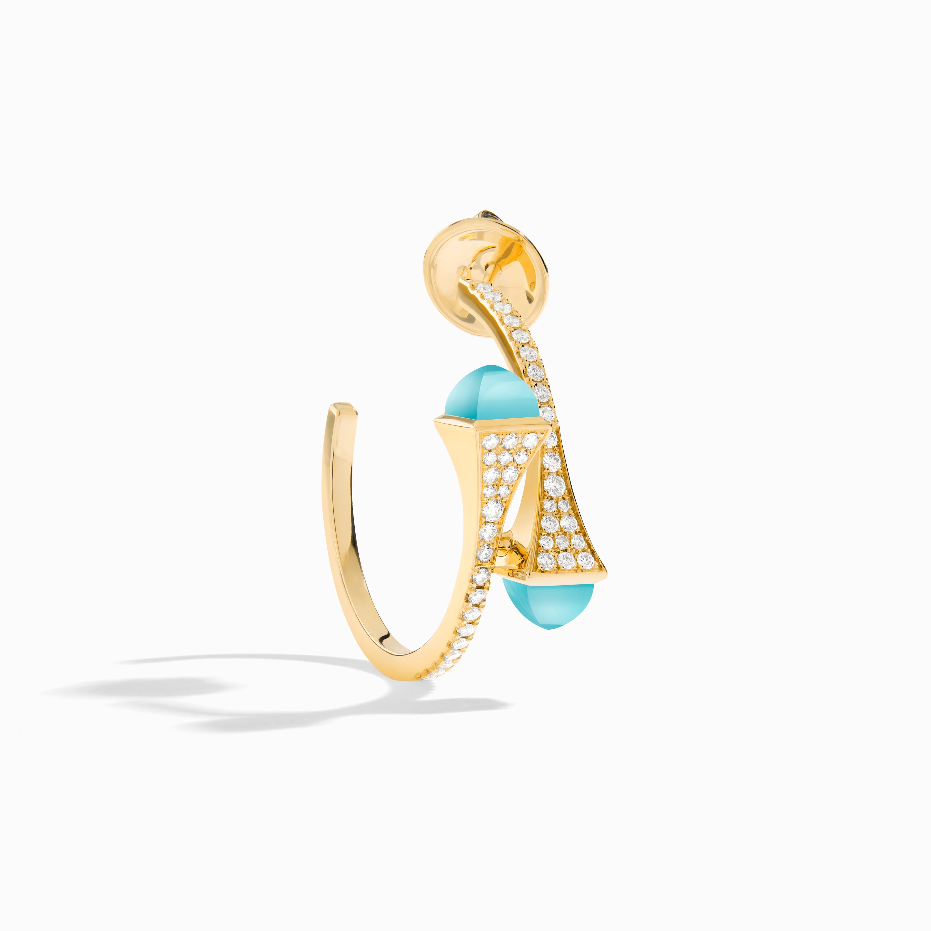 Cleo Diamond Small Hoop Earrings — фото 9
