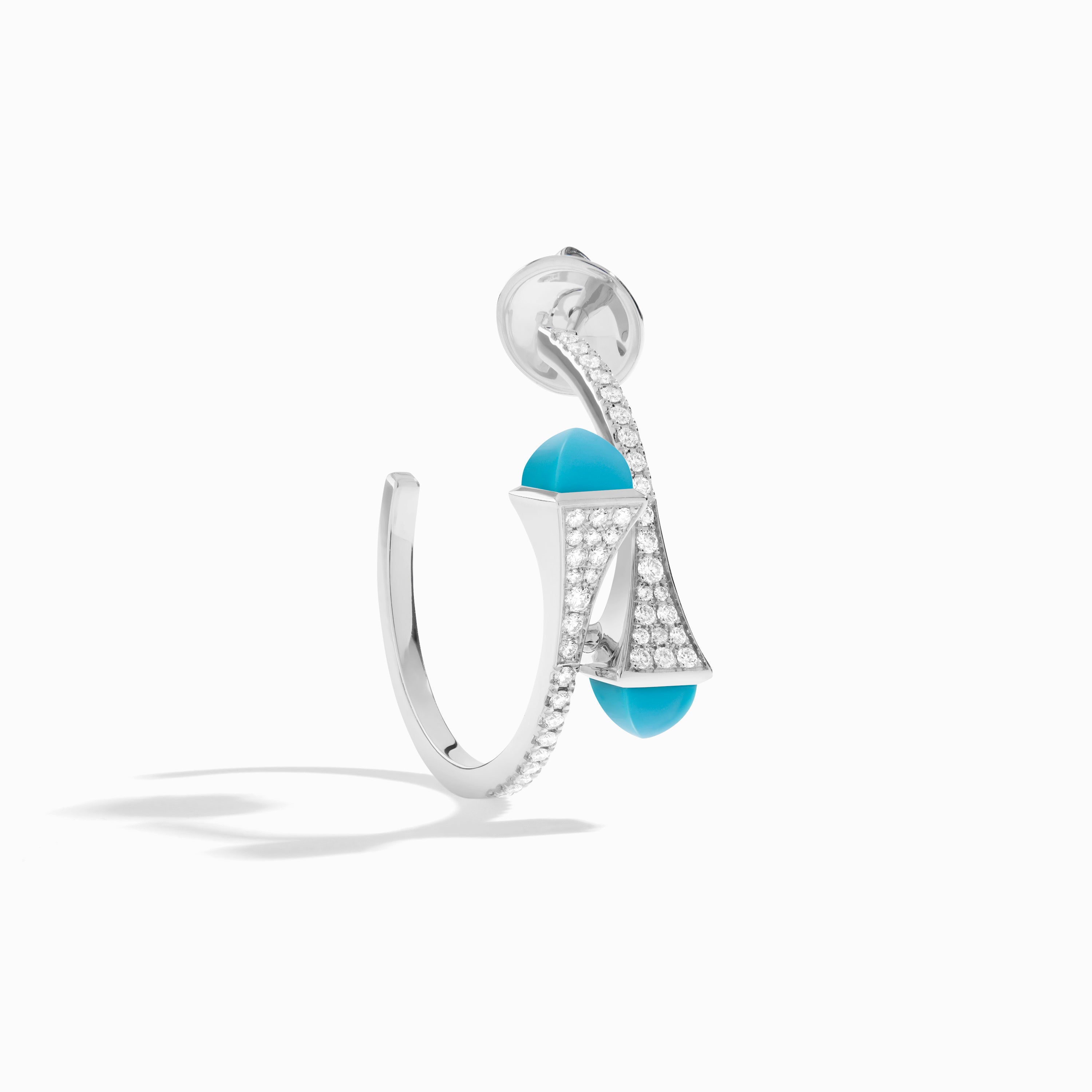 Cleo Diamond Small Hoop Earrings — фото 90