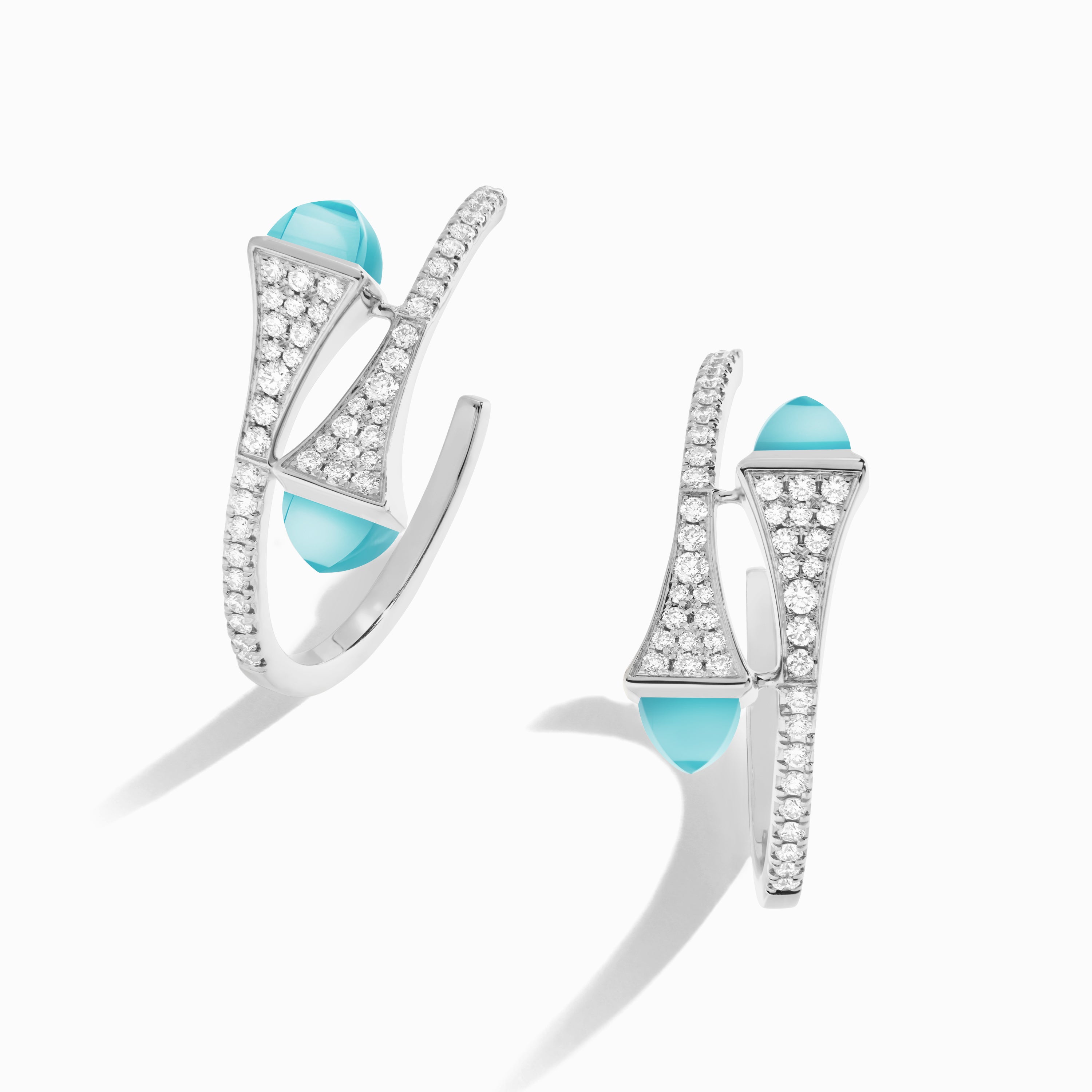 Cleo Diamond Small Hoop Earrings — фото 100