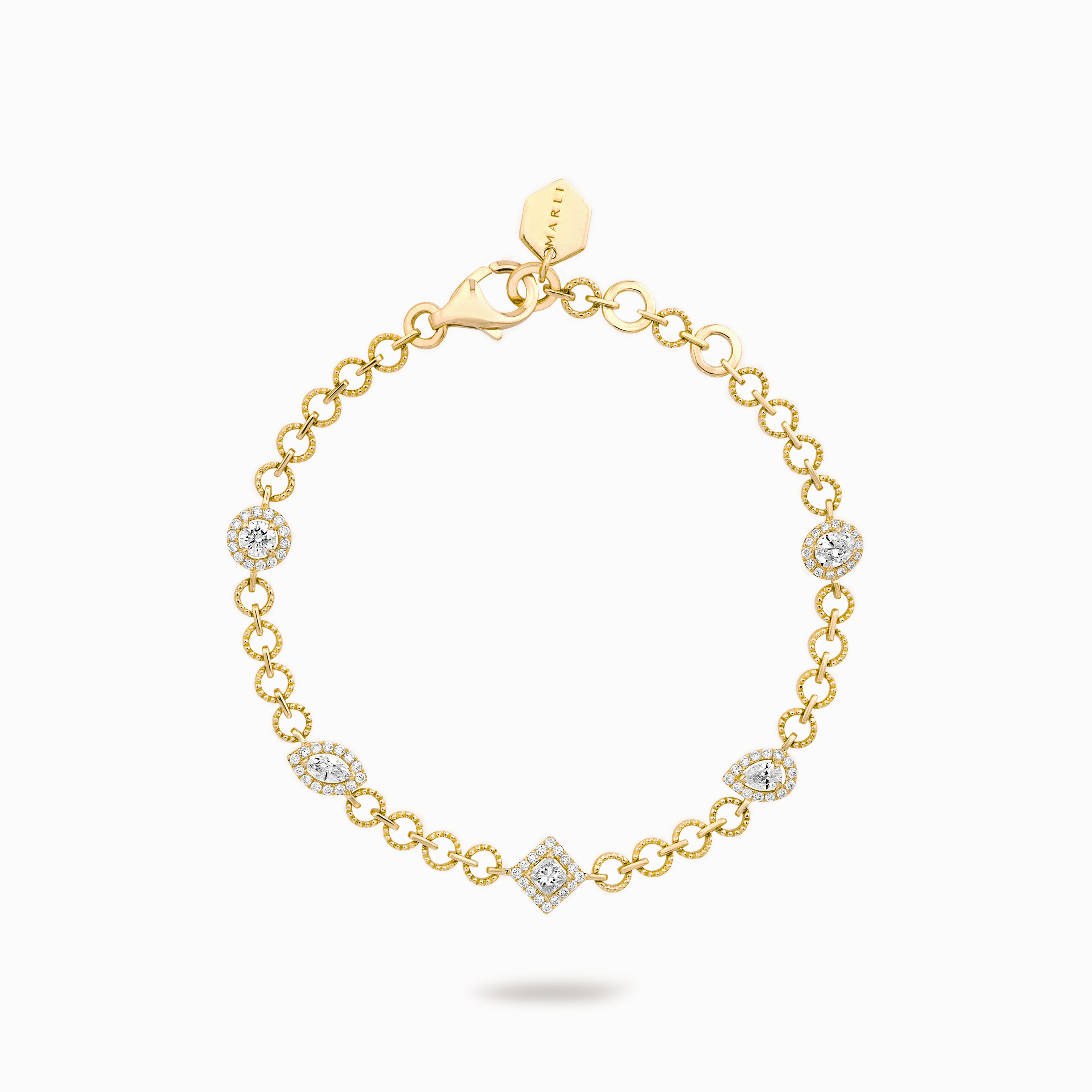 Rock Charm Beaded Chain Bracelet — фото 1