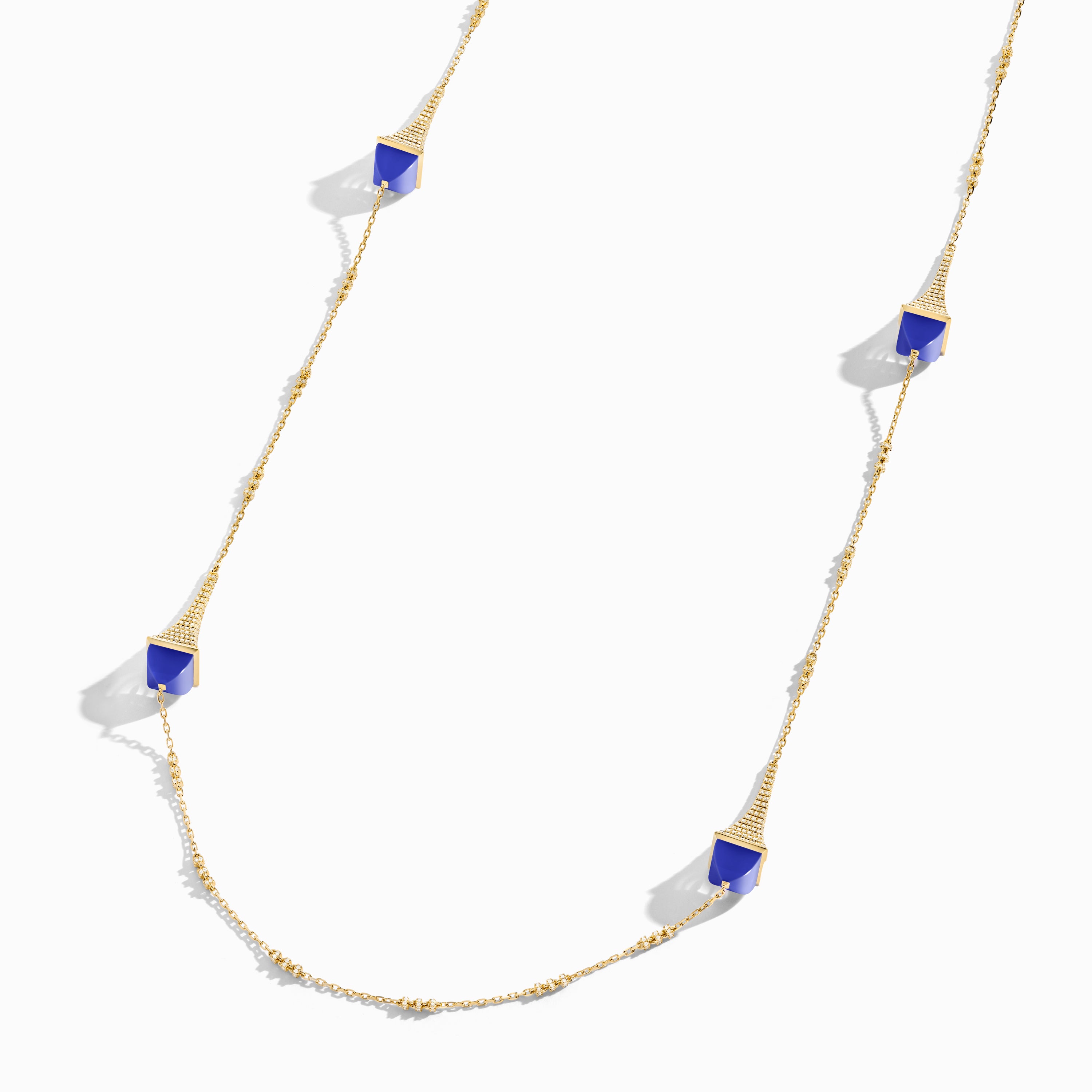 Cleo Rev Diamond Long Chain Necklace