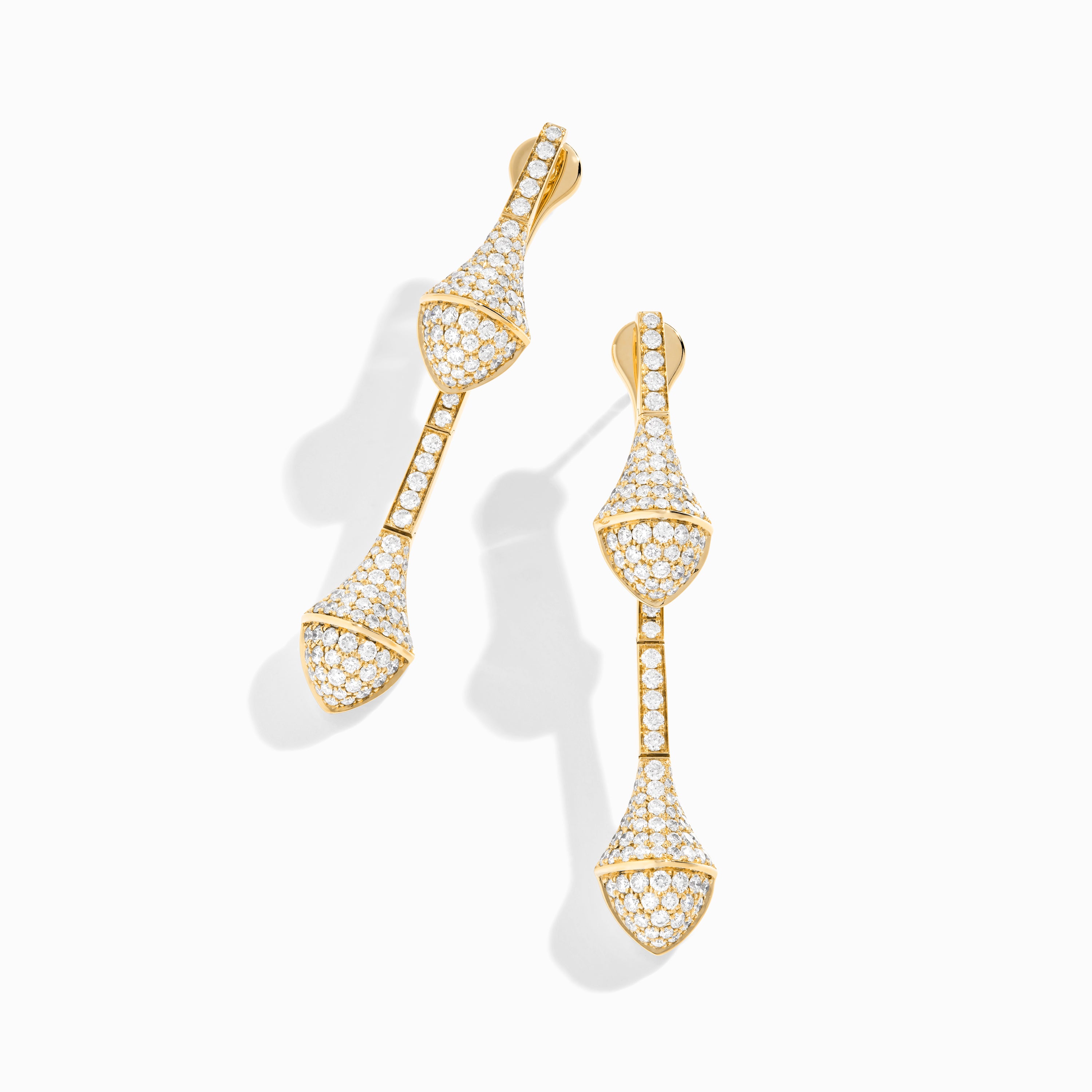 Cleo Full Diamond Drop Earrings — фото 1