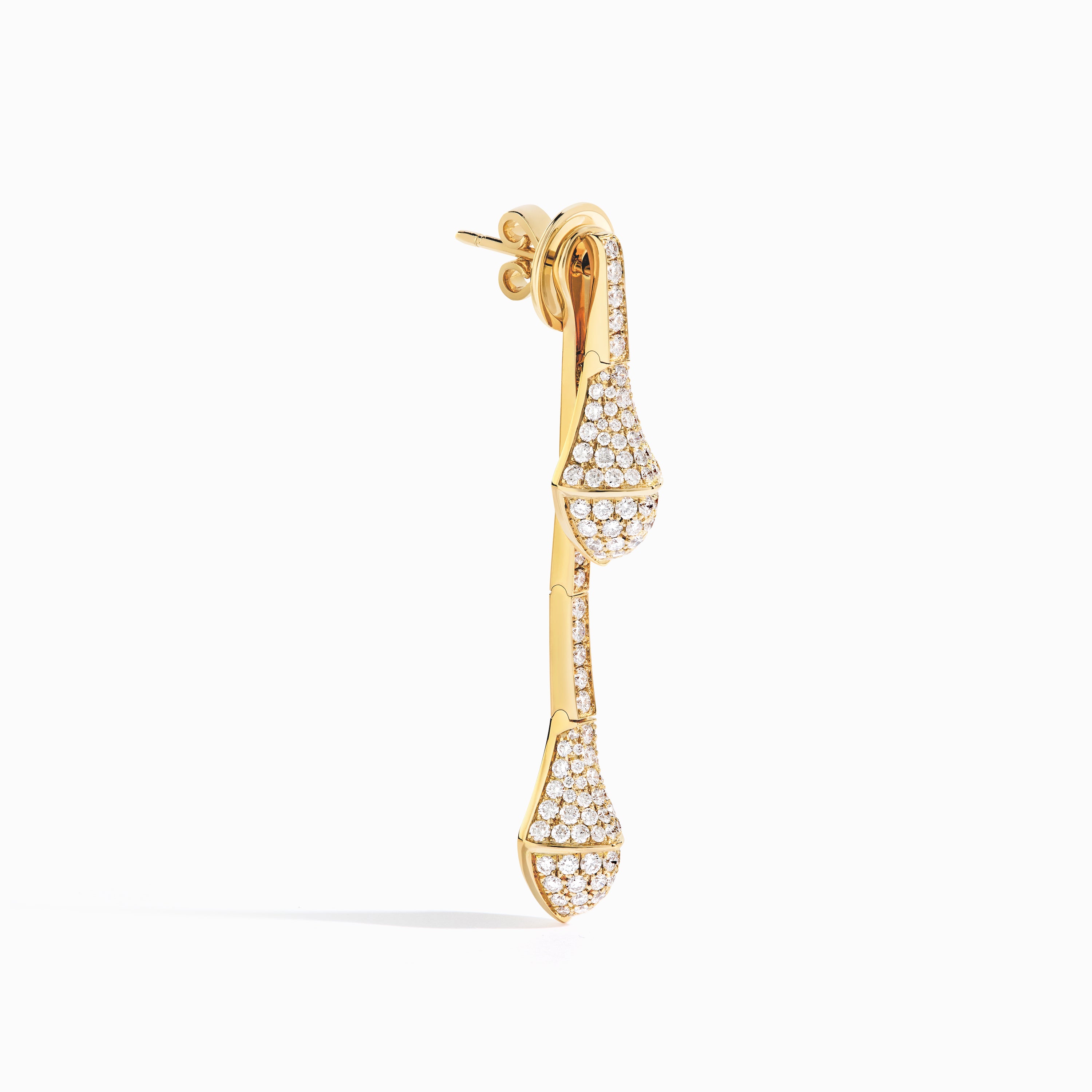 Cleo Full Diamond Drop Earrings — фото 2