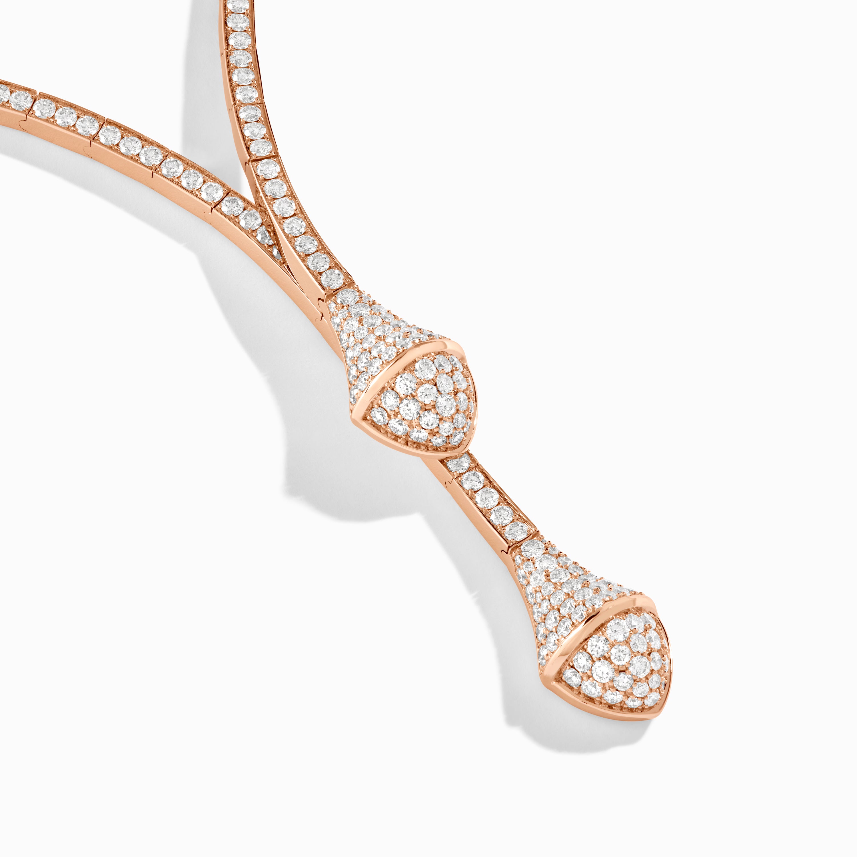 Cleo Full Diamond Drop Collar Channel Set Diamond Necklace — фото 2